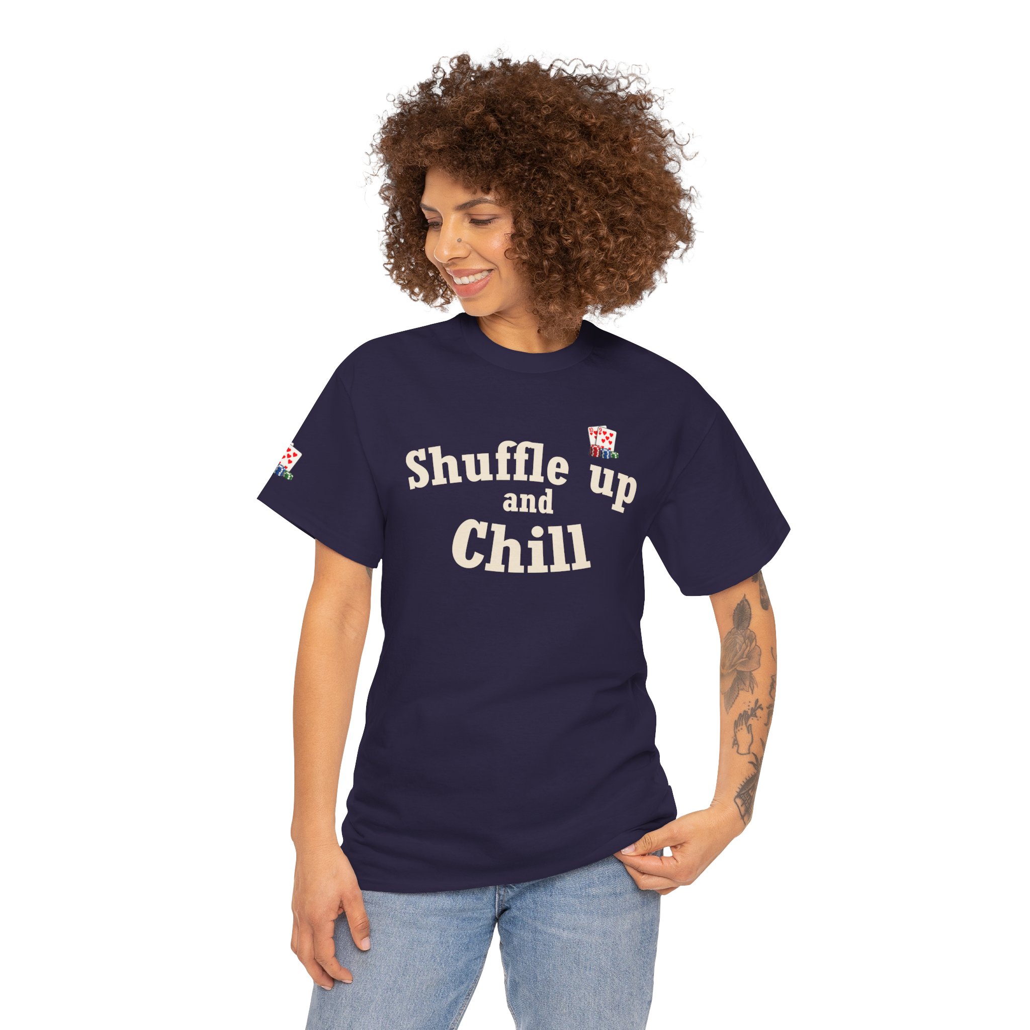 Shuffle Up and Chill T-Shirt — Dark Edition – Image 47