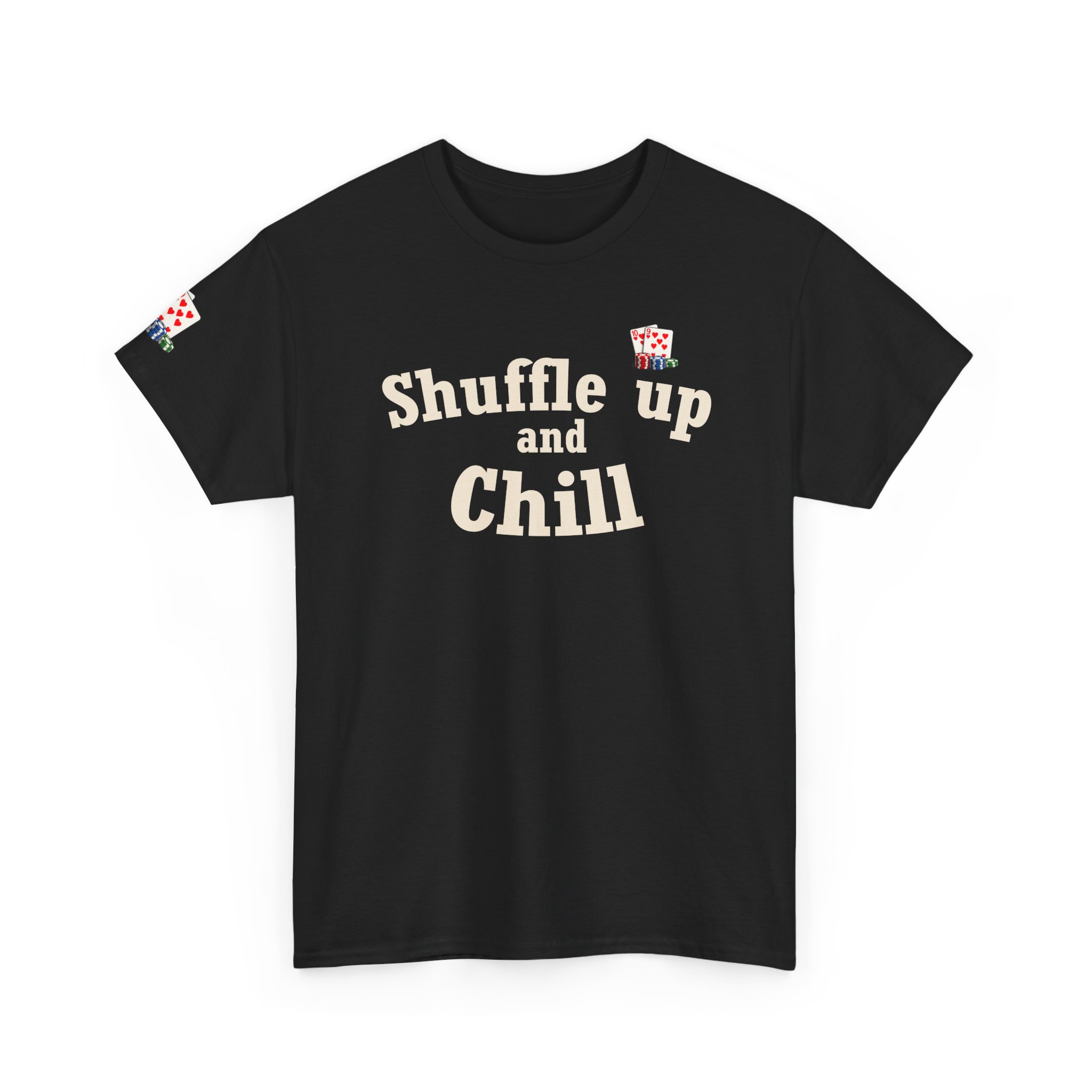 Shuffle Up and Chill T-Shirt — Dark Edition – Image 6