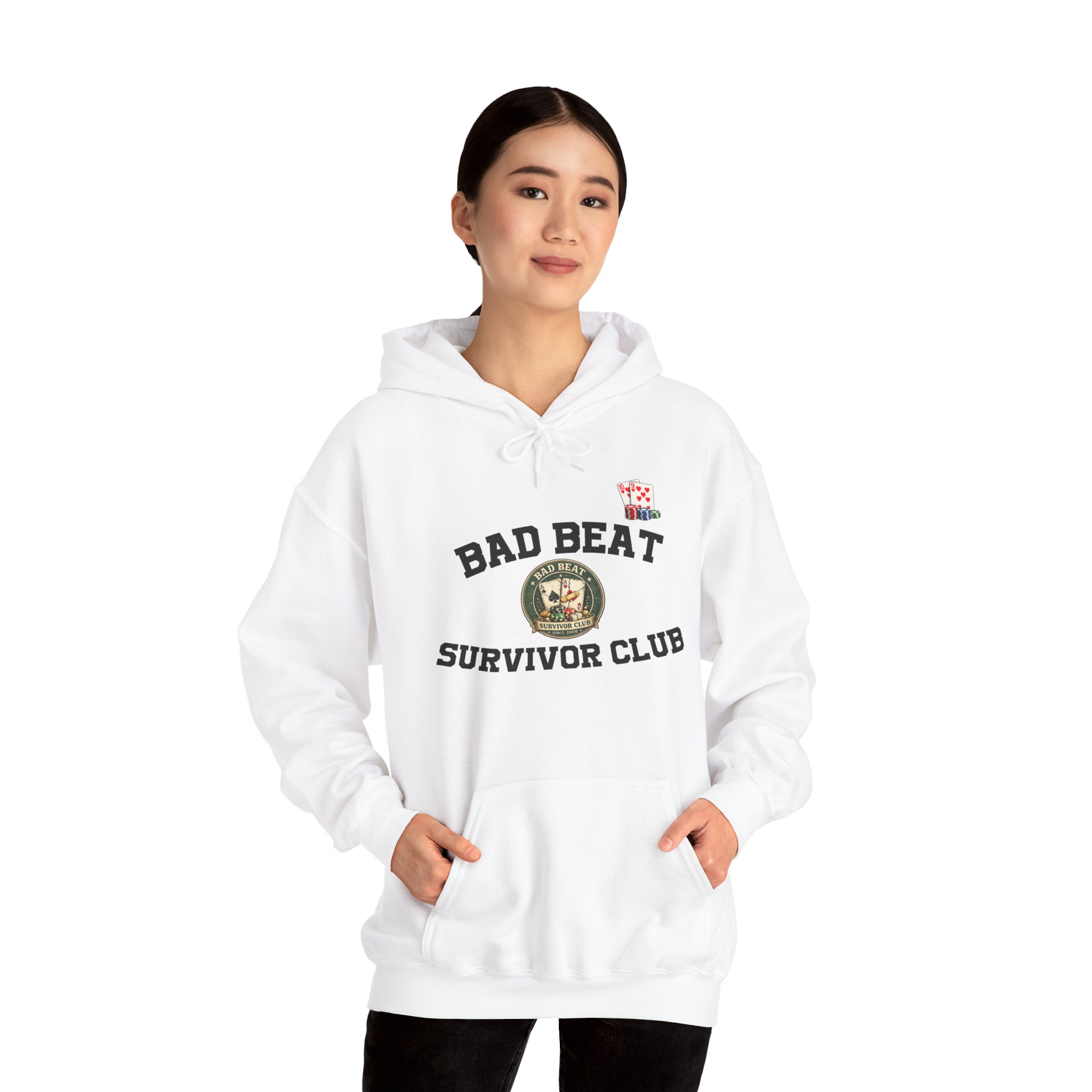 Bad Beat Survivor Club Hoodie — Light Edition – Image 3