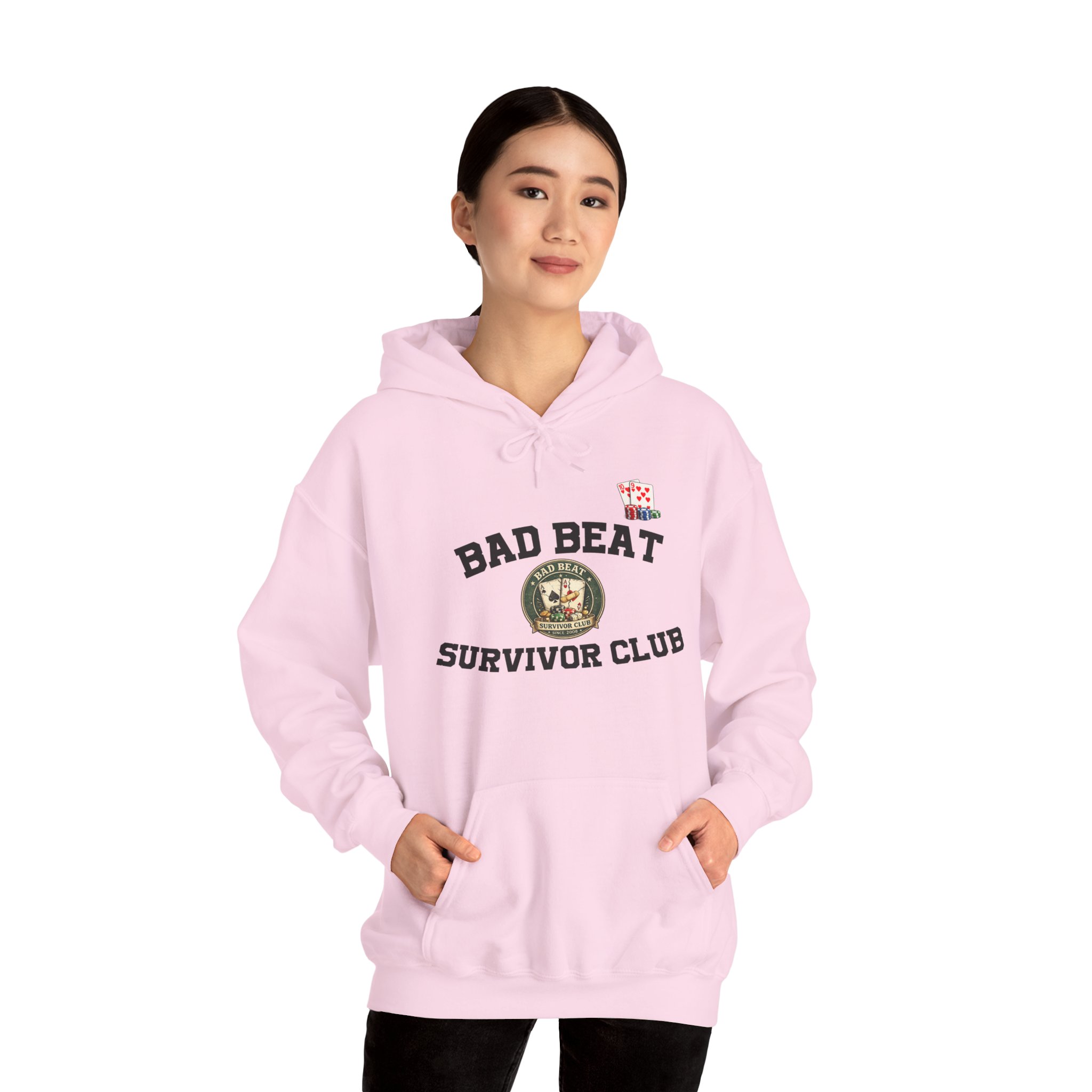 Bad Beat Survivor Club Hoodie — Light Edition – Image 24