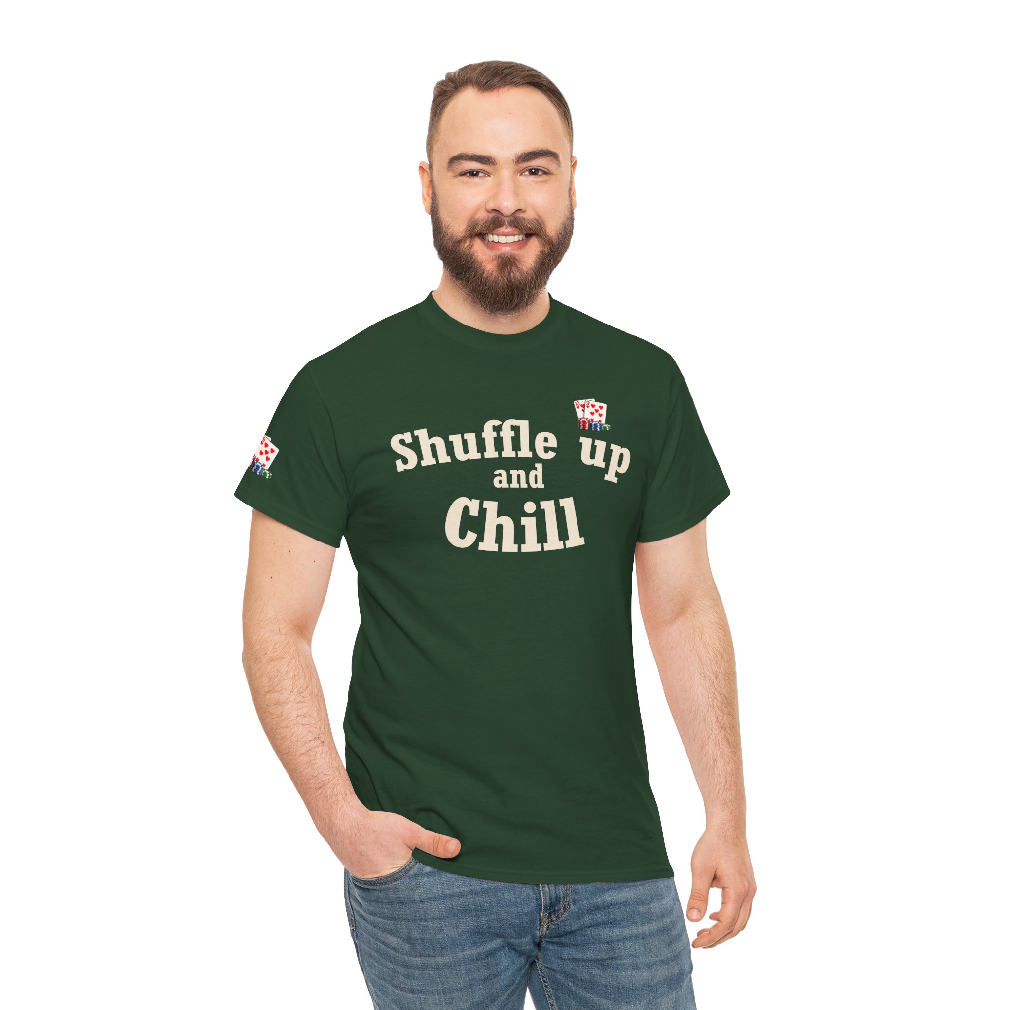 Shuffle Up and Chill T-Shirt — Dark Edition – Image 13
