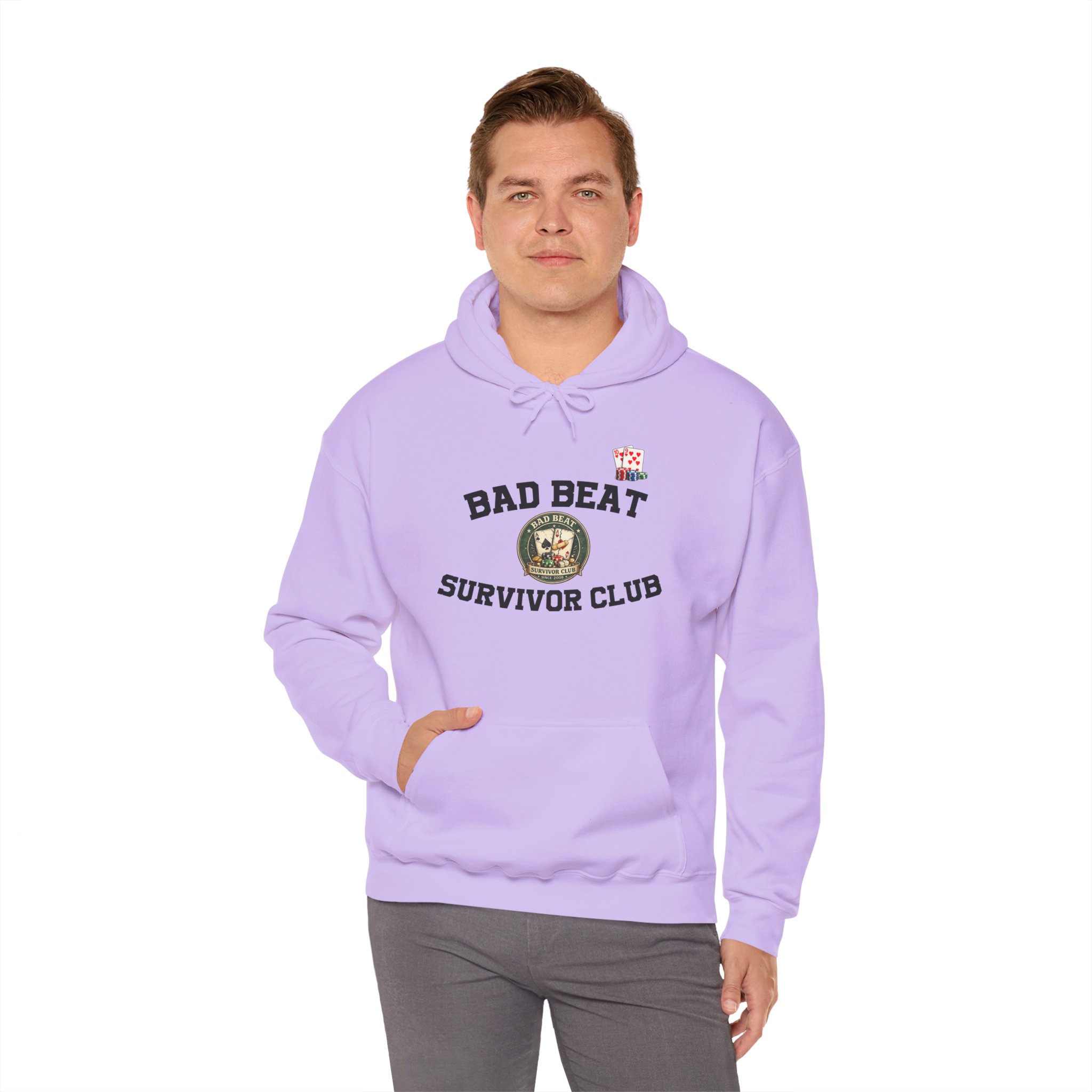 Bad Beat Survivor Club Hoodie — Light Edition – Image 19