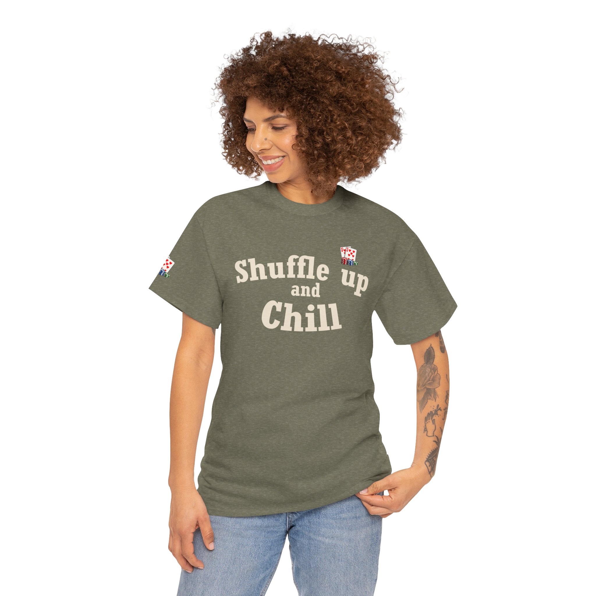 Shuffle Up and Chill T-Shirt — Dark Edition – Image 39