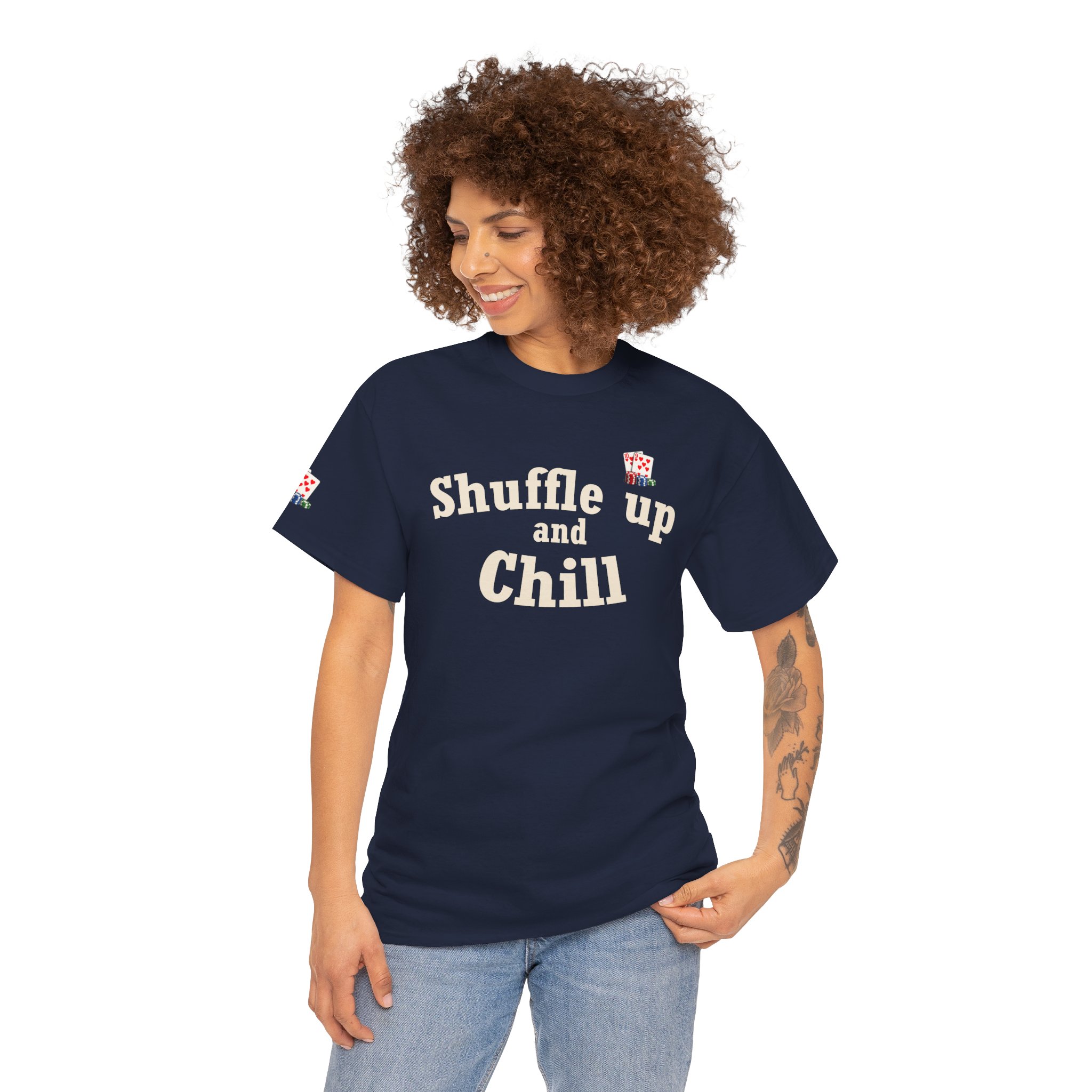 Shuffle Up and Chill T-Shirt — Dark Edition – Image 31