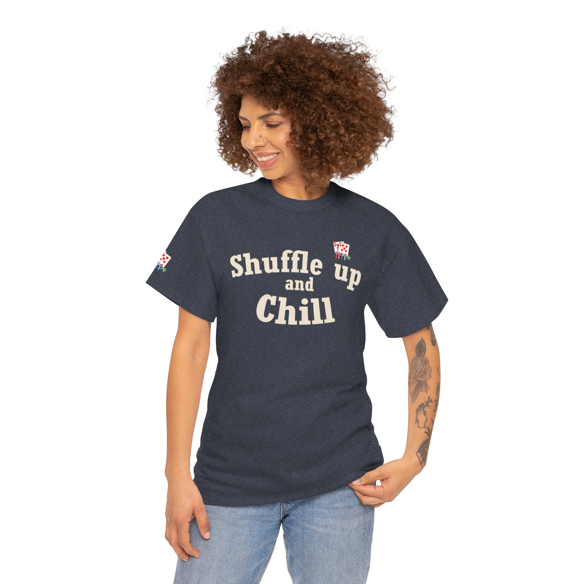 Shuffle Up and Chill T-Shirt — Dark Edition – Image 35