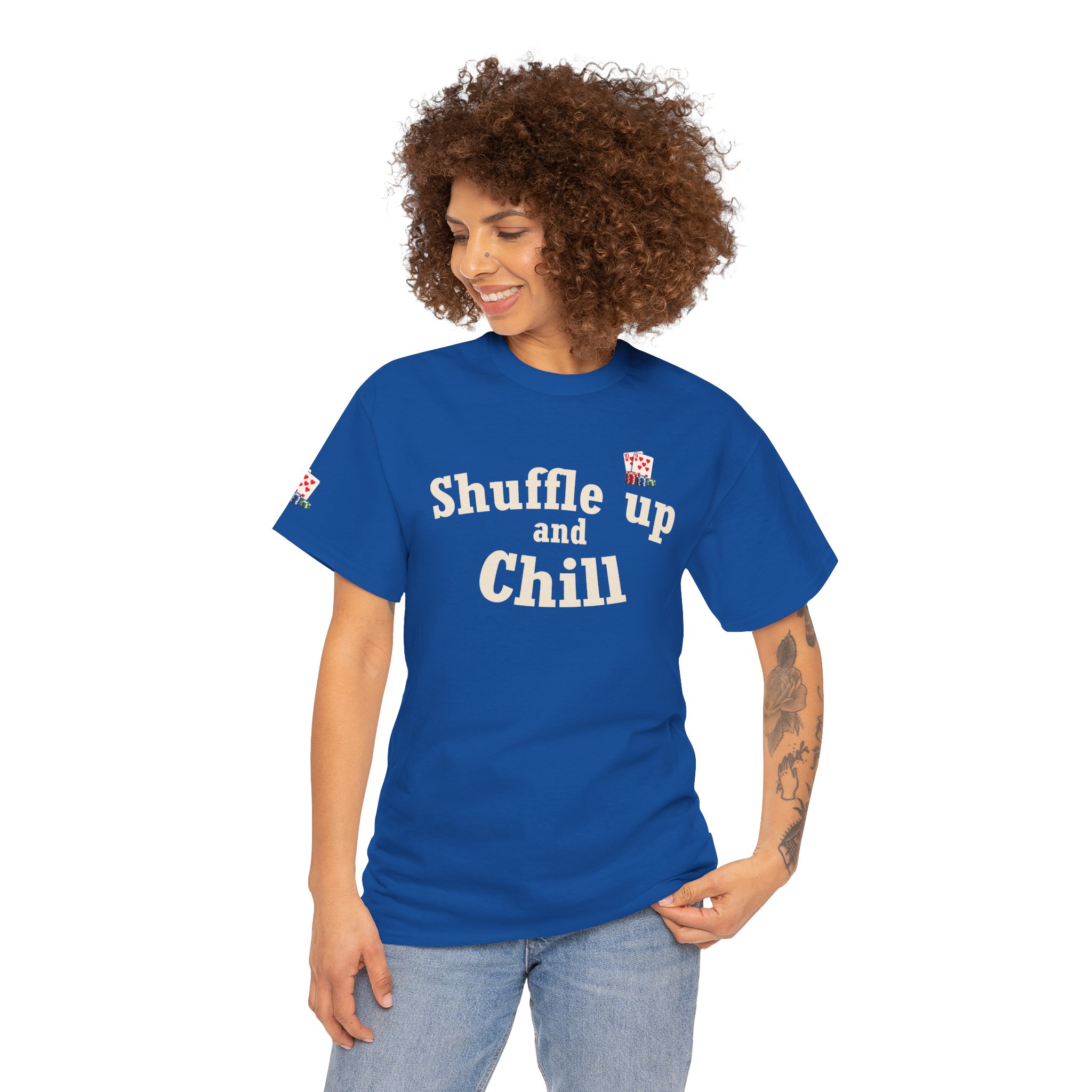 Shuffle Up and Chill T-Shirt — Dark Edition – Image 23