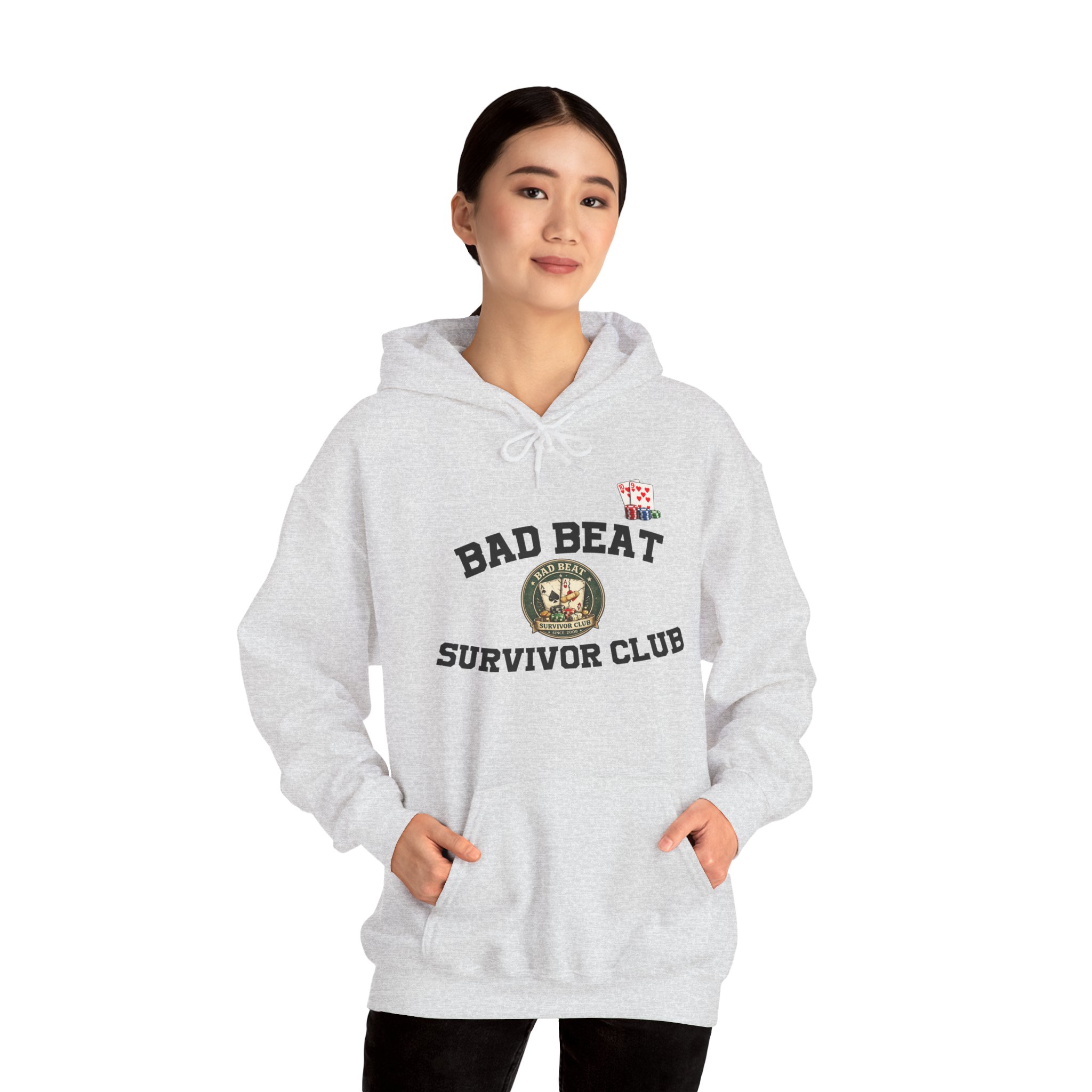 Bad Beat Survivor Club Hoodie — Light Edition – Image 6