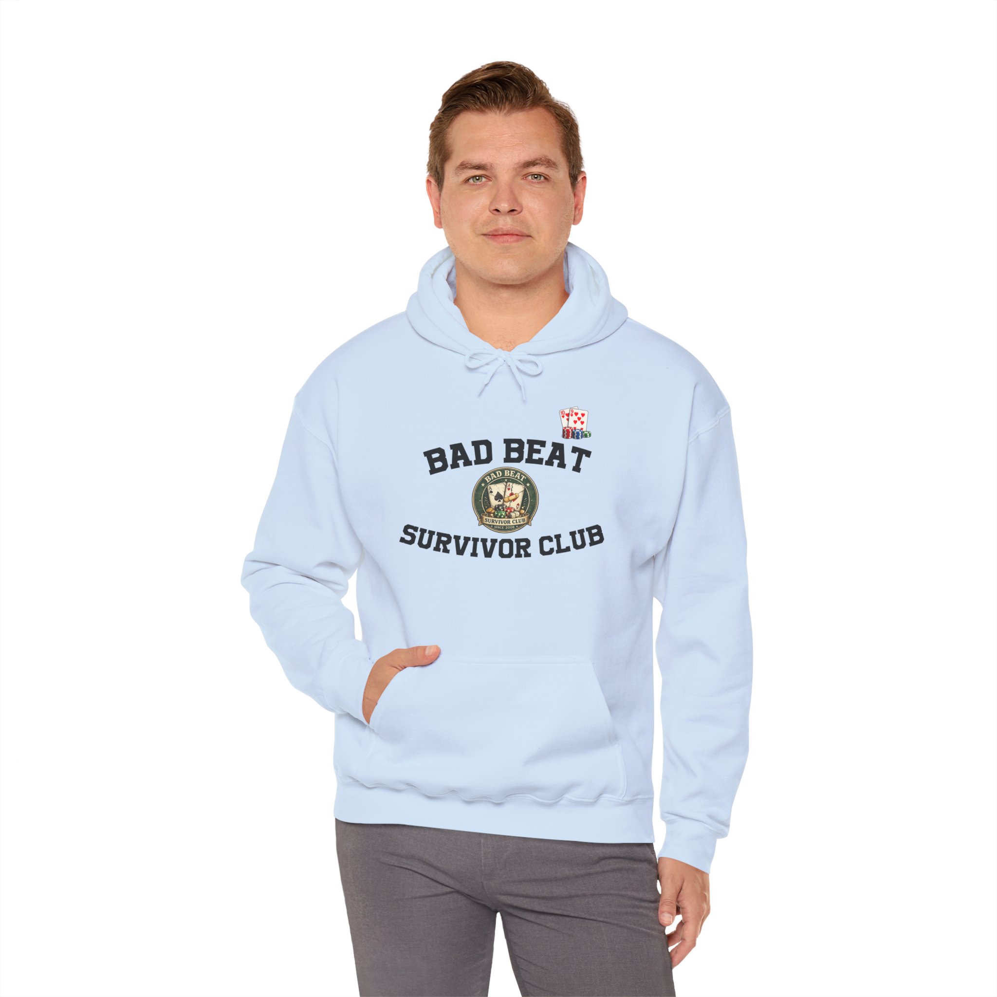 Bad Beat Survivor Club Hoodie — Light Edition – Image 16