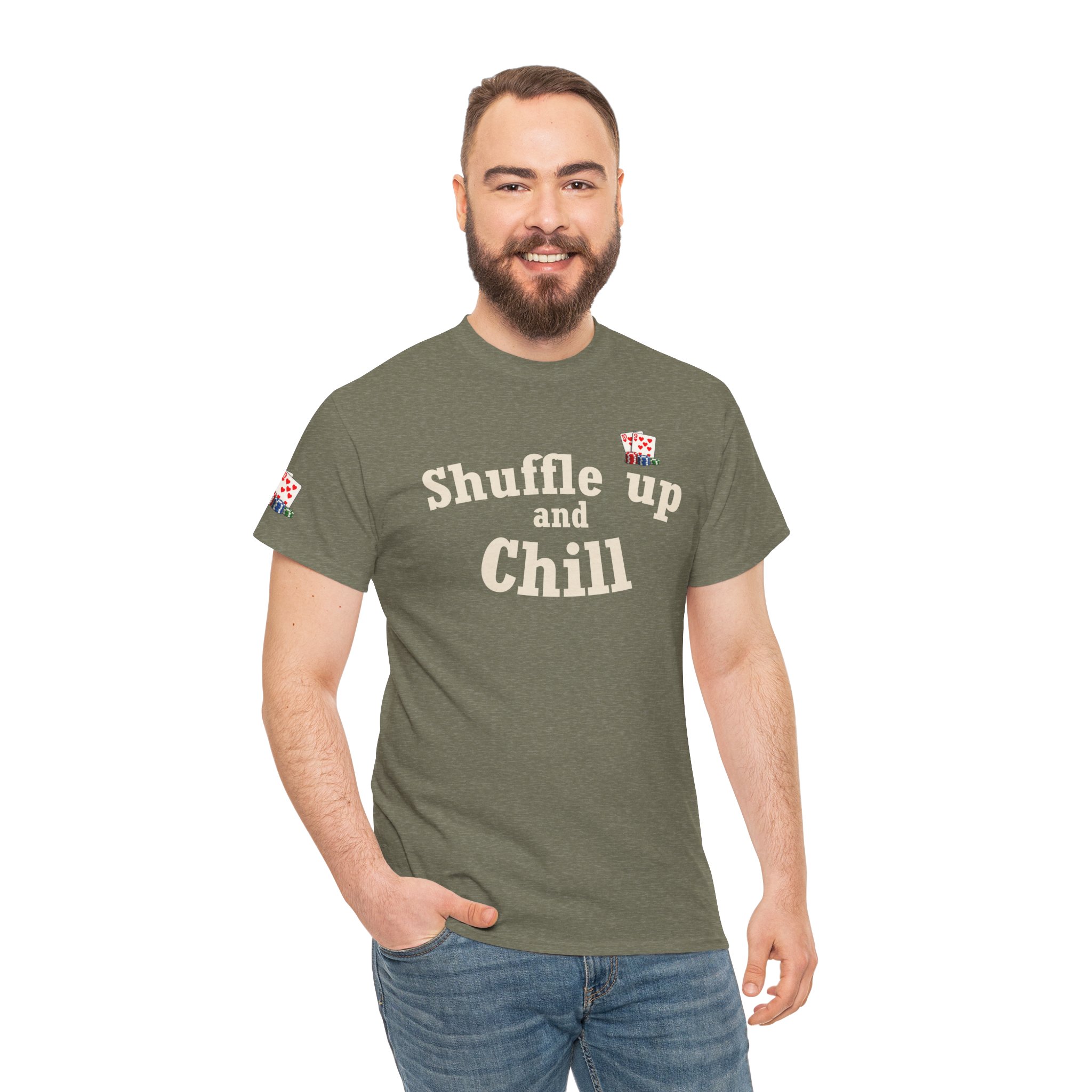 Shuffle Up and Chill T-Shirt — Dark Edition – Image 37