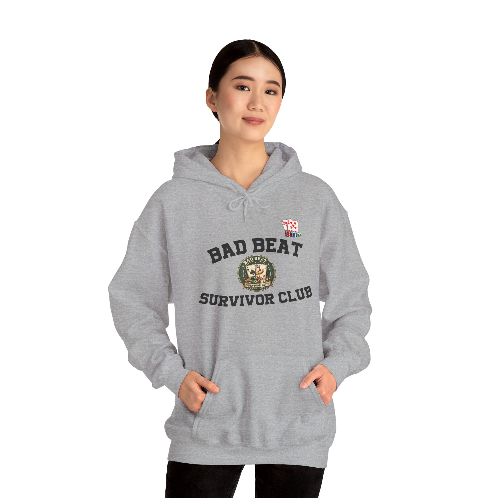 Bad Beat Survivor Club Hoodie — Light Edition – Image 12