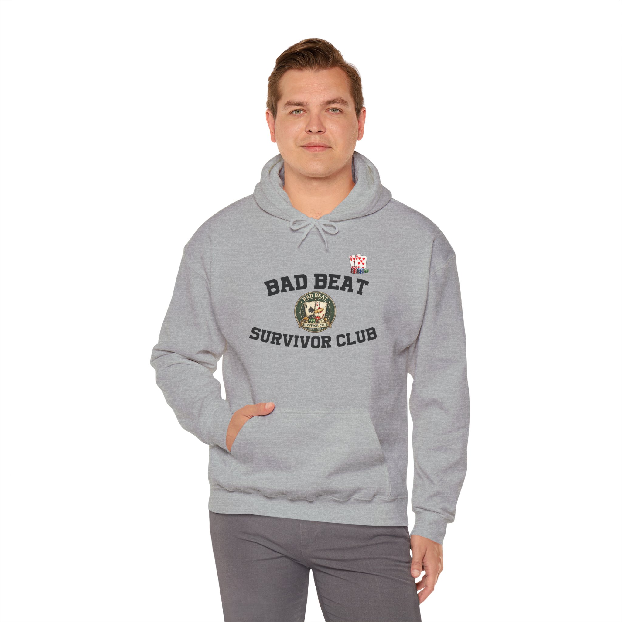 Bad Beat Survivor Club Hoodie — Light Edition – Image 10