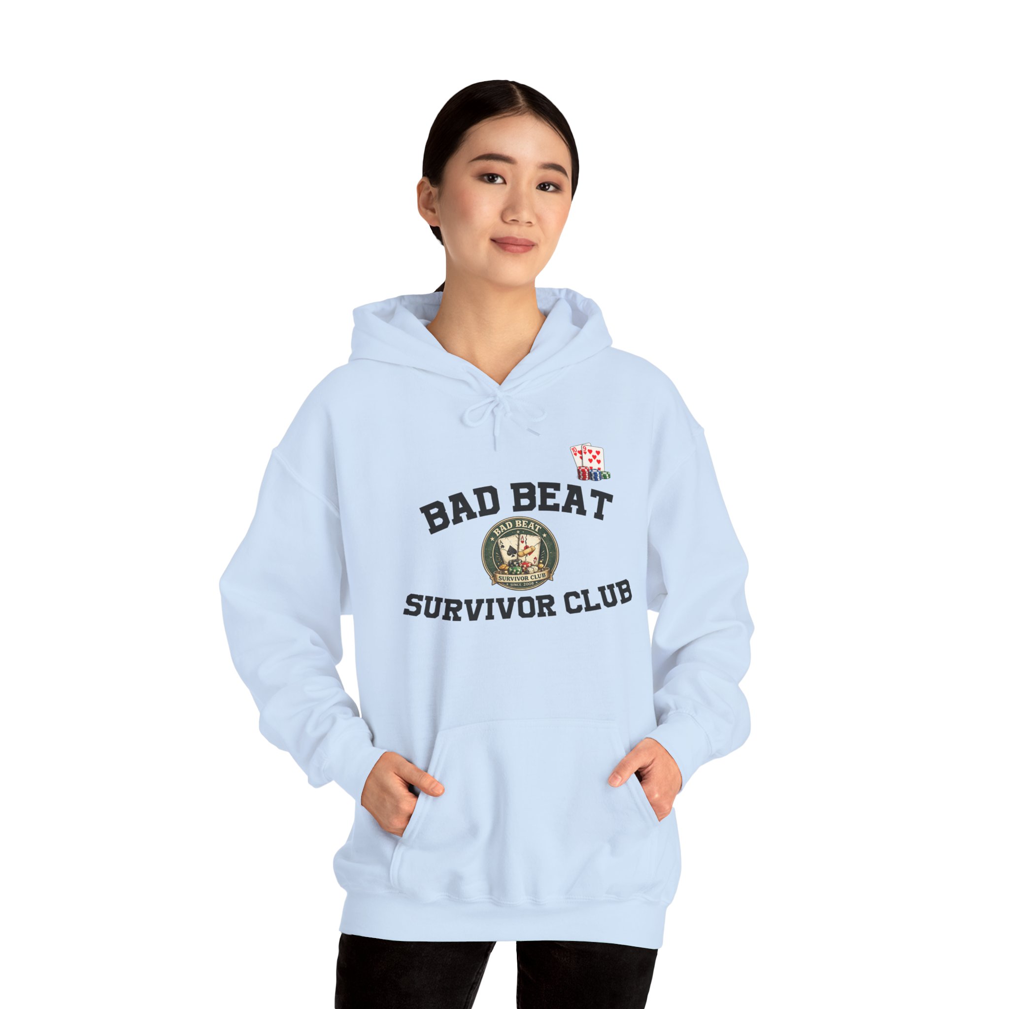 Bad Beat Survivor Club Hoodie — Light Edition – Image 18