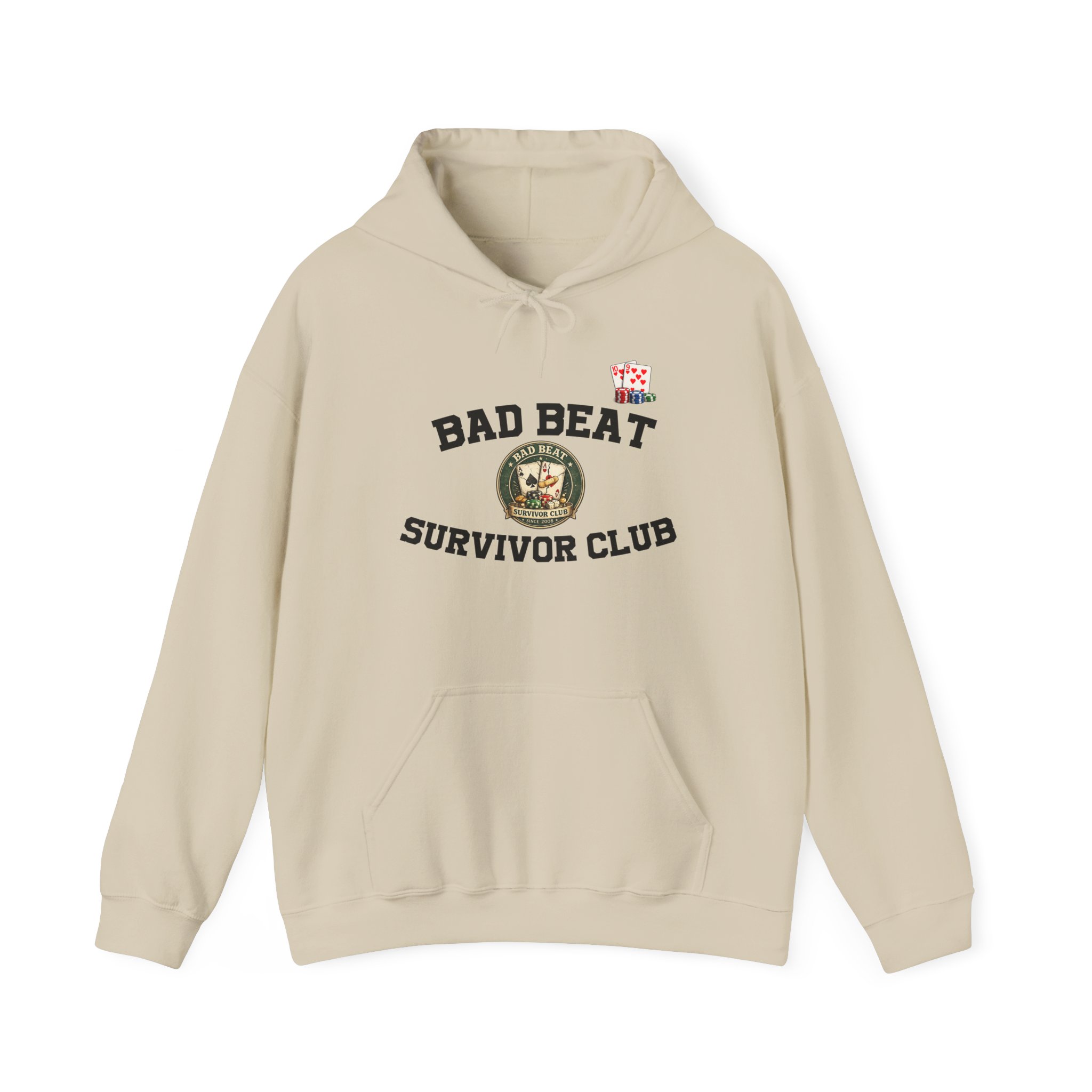Bad Beat Survivor Club Hoodie — Light Edition – Image 8