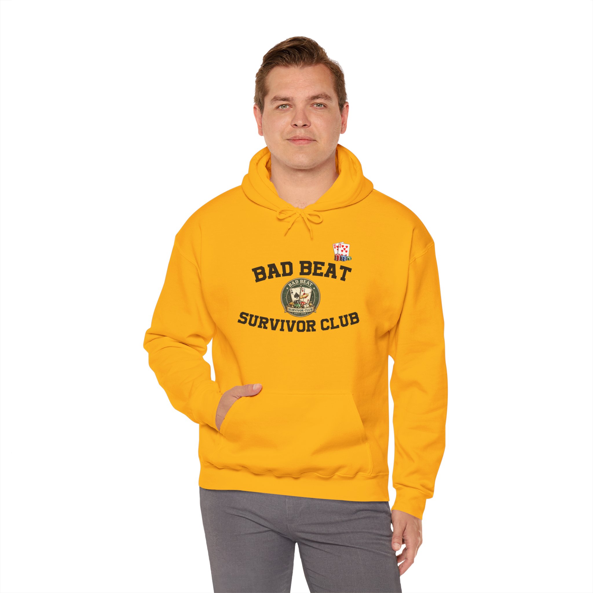 Bad Beat Survivor Club Hoodie — Light Edition – Image 13