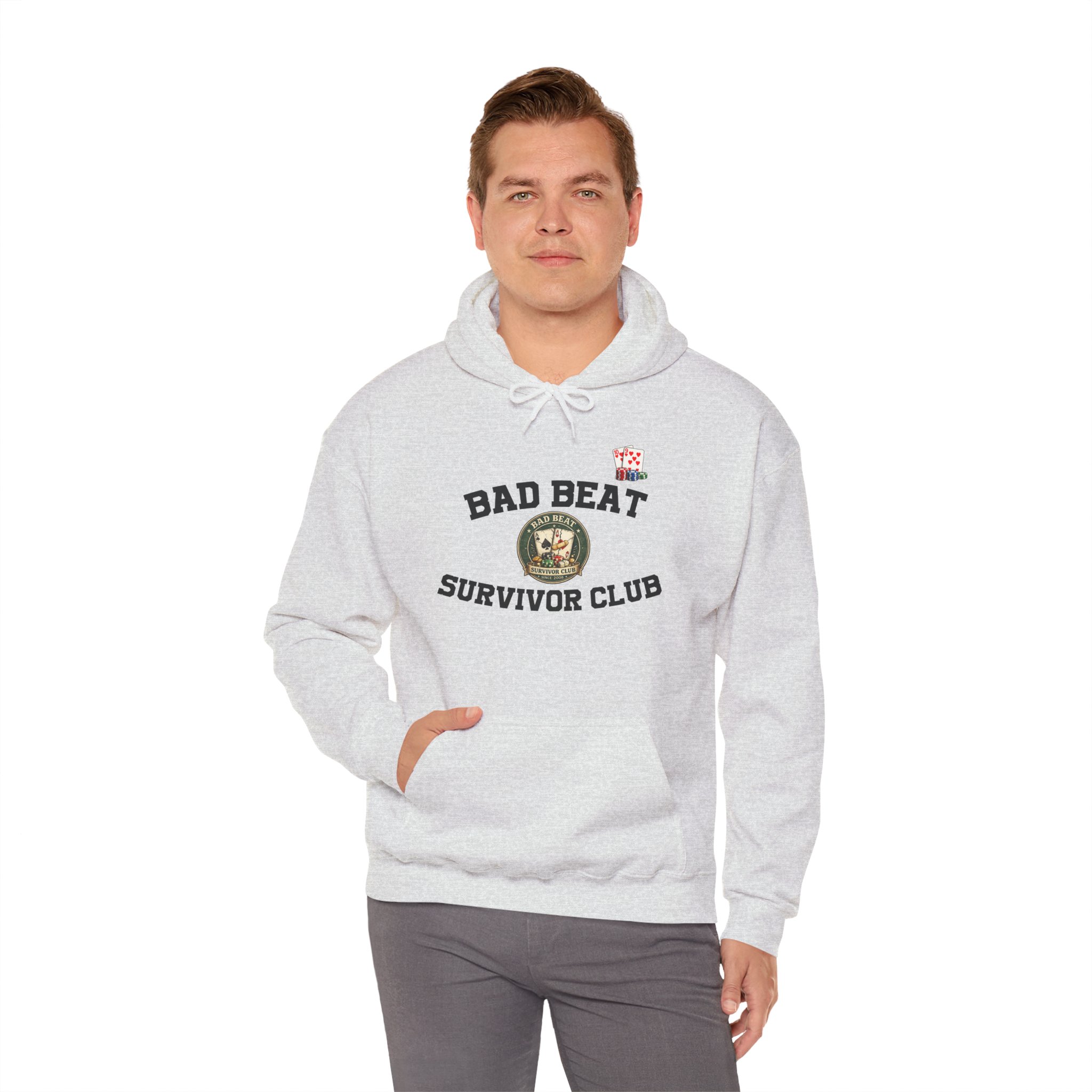Bad Beat Survivor Club Hoodie — Light Edition – Image 4