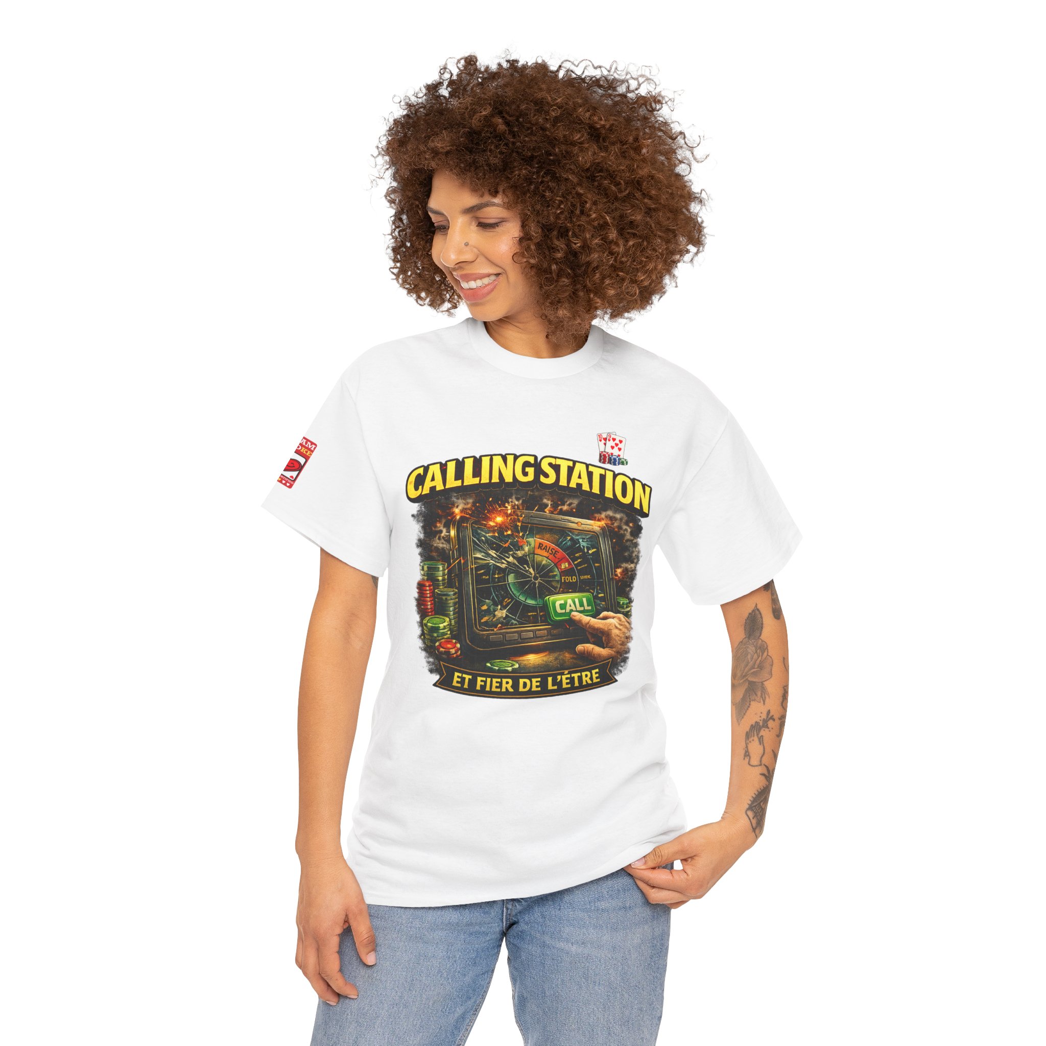 Calling Station Poker T-Shirt — Light Edition – Image 3