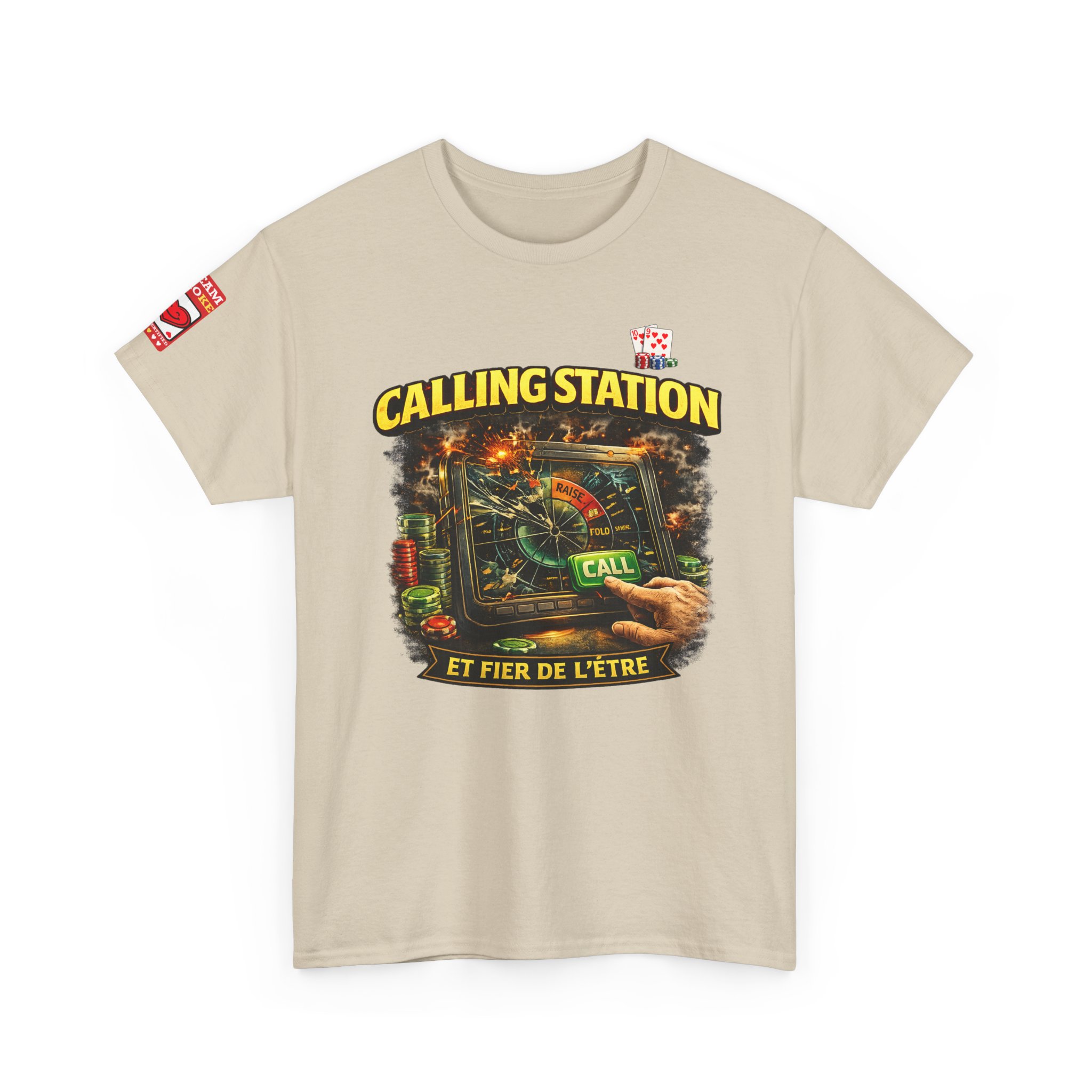 Calling Station Poker T-Shirt — Light Edition – Image 10