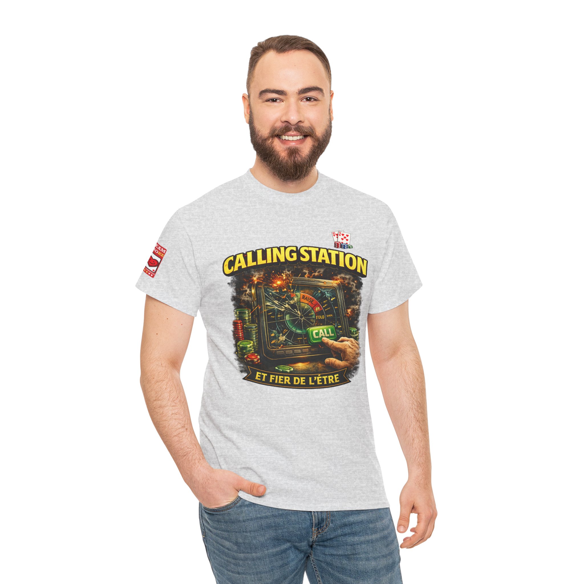 Calling Station Poker T-Shirt — Light Edition – Image 5