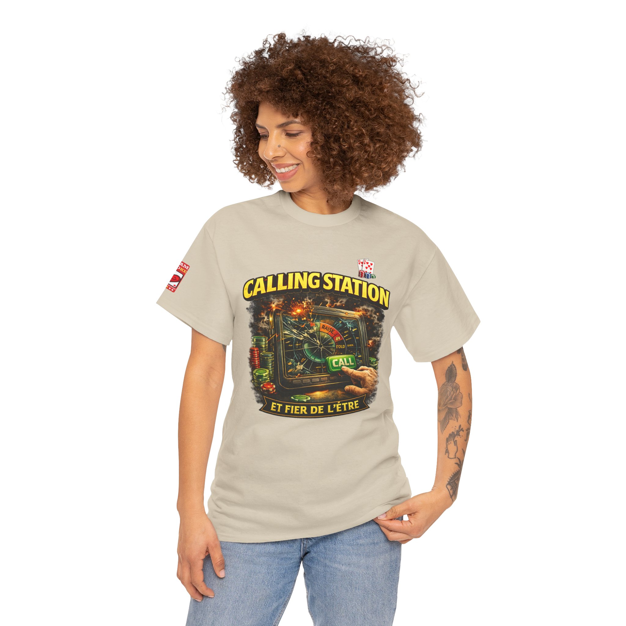 Calling Station Poker T-Shirt — Light Edition – Image 11