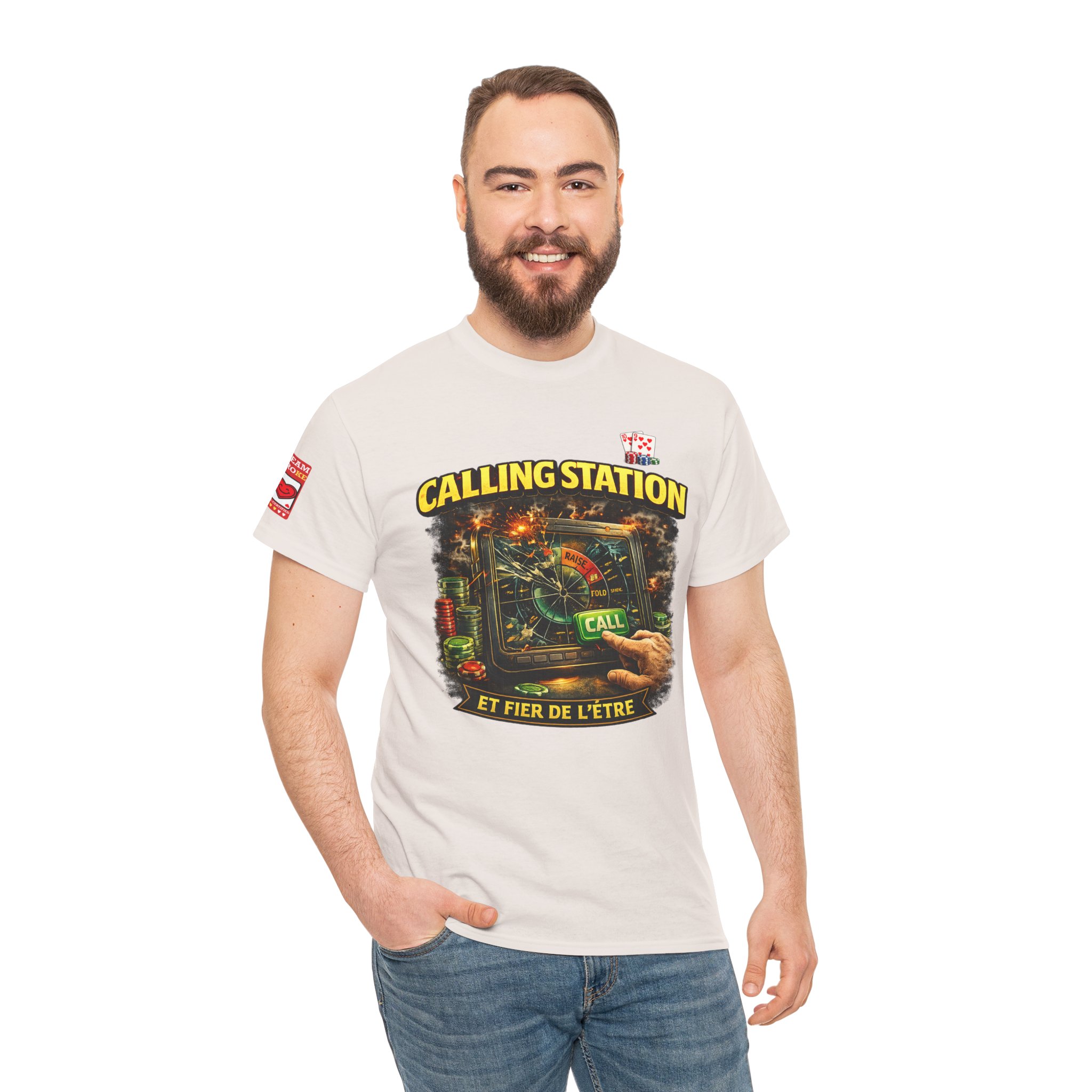 Calling Station Poker T-Shirt — Light Edition – Image 13