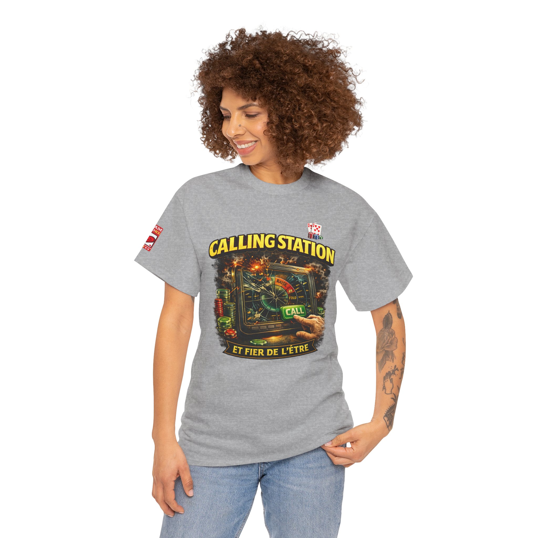 Calling Station Poker T-Shirt — Light Edition – Image 23