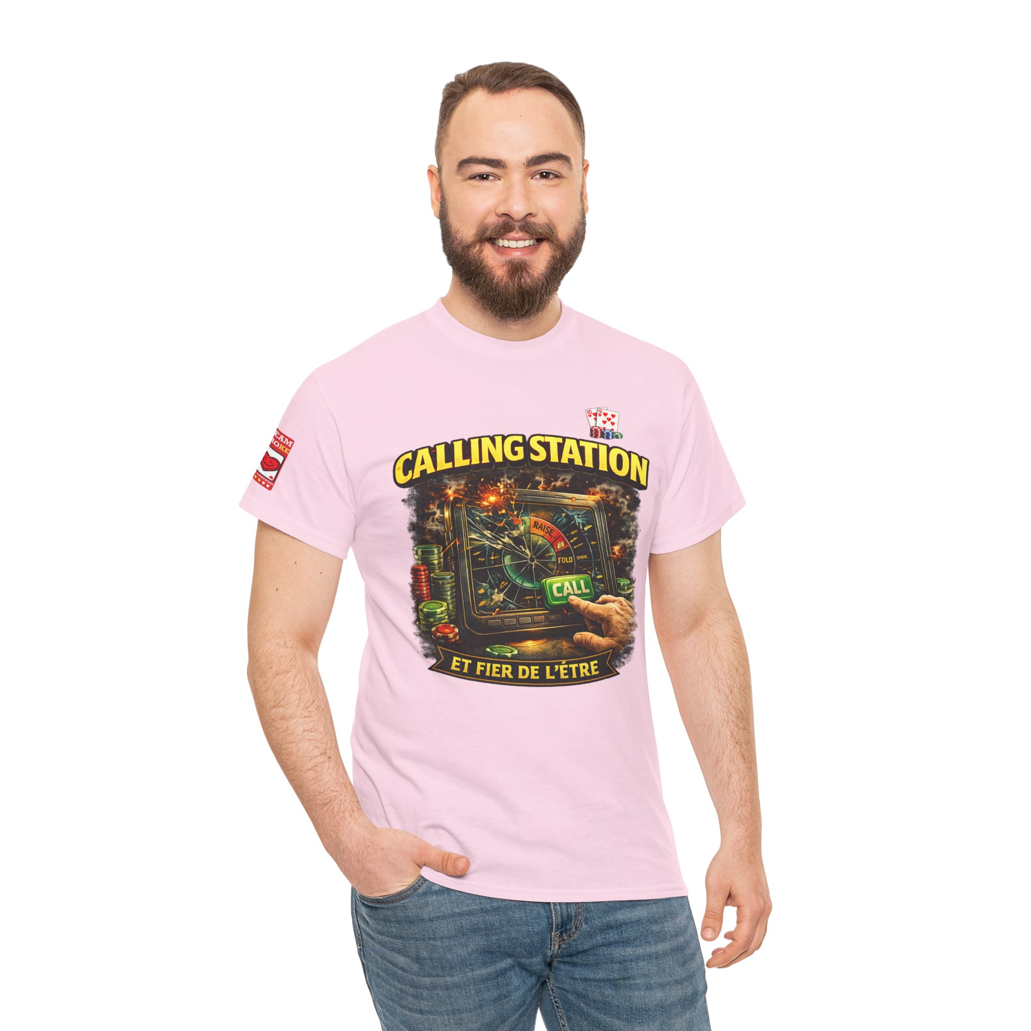 Calling Station Poker T-Shirt — Light Edition – Image 37