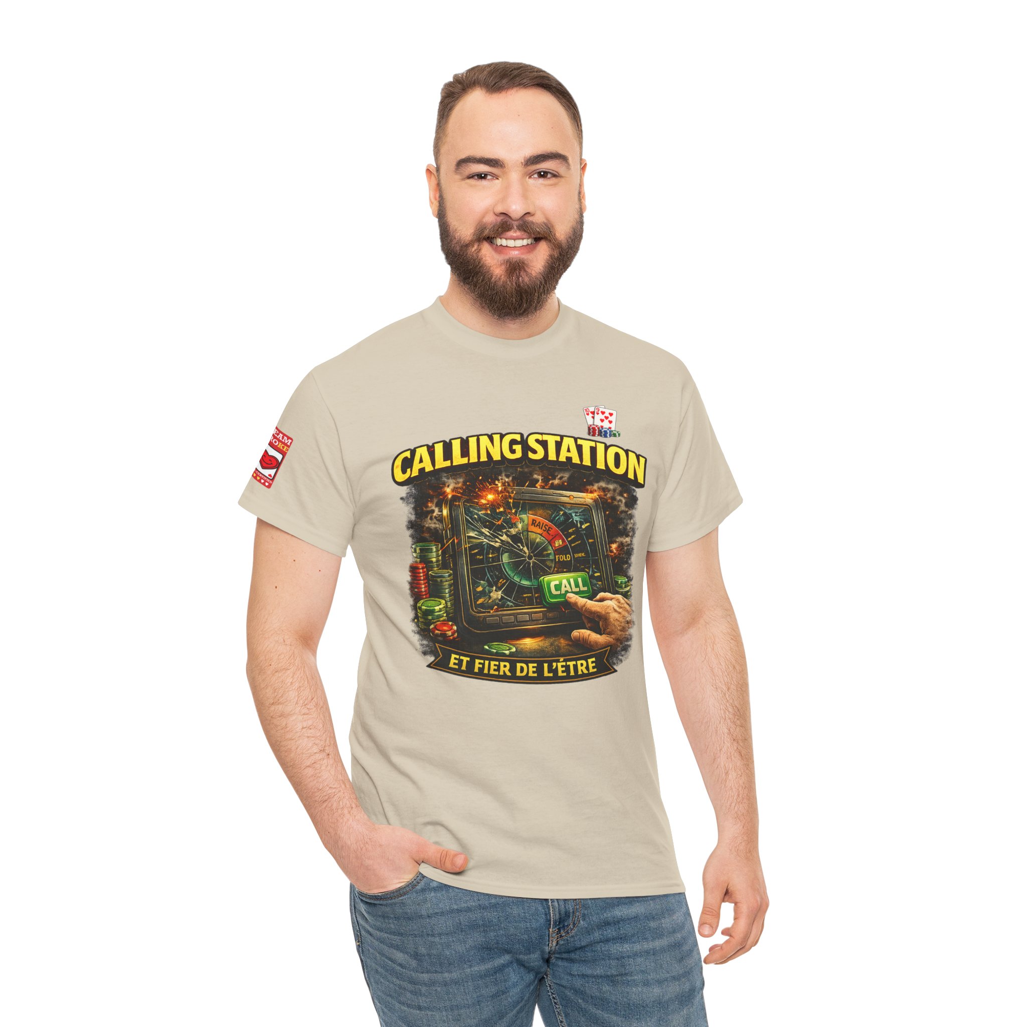 Calling Station Poker T-Shirt — Light Edition – Image 9