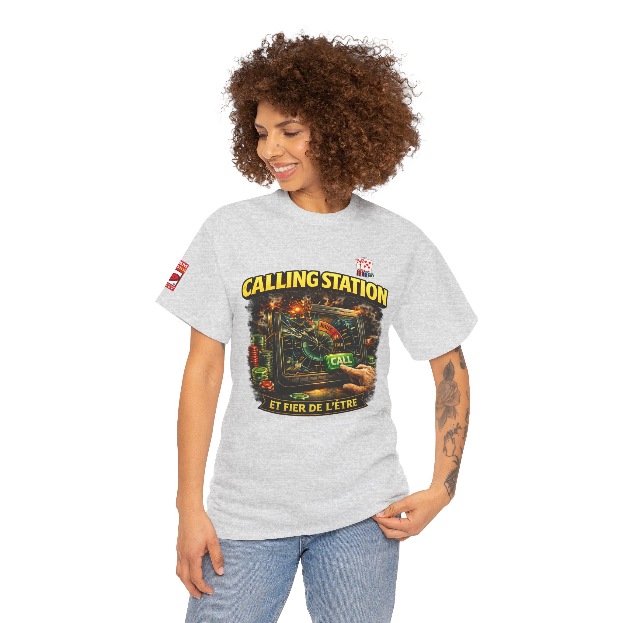 Calling Station Poker T-Shirt — Light Edition – Image 7