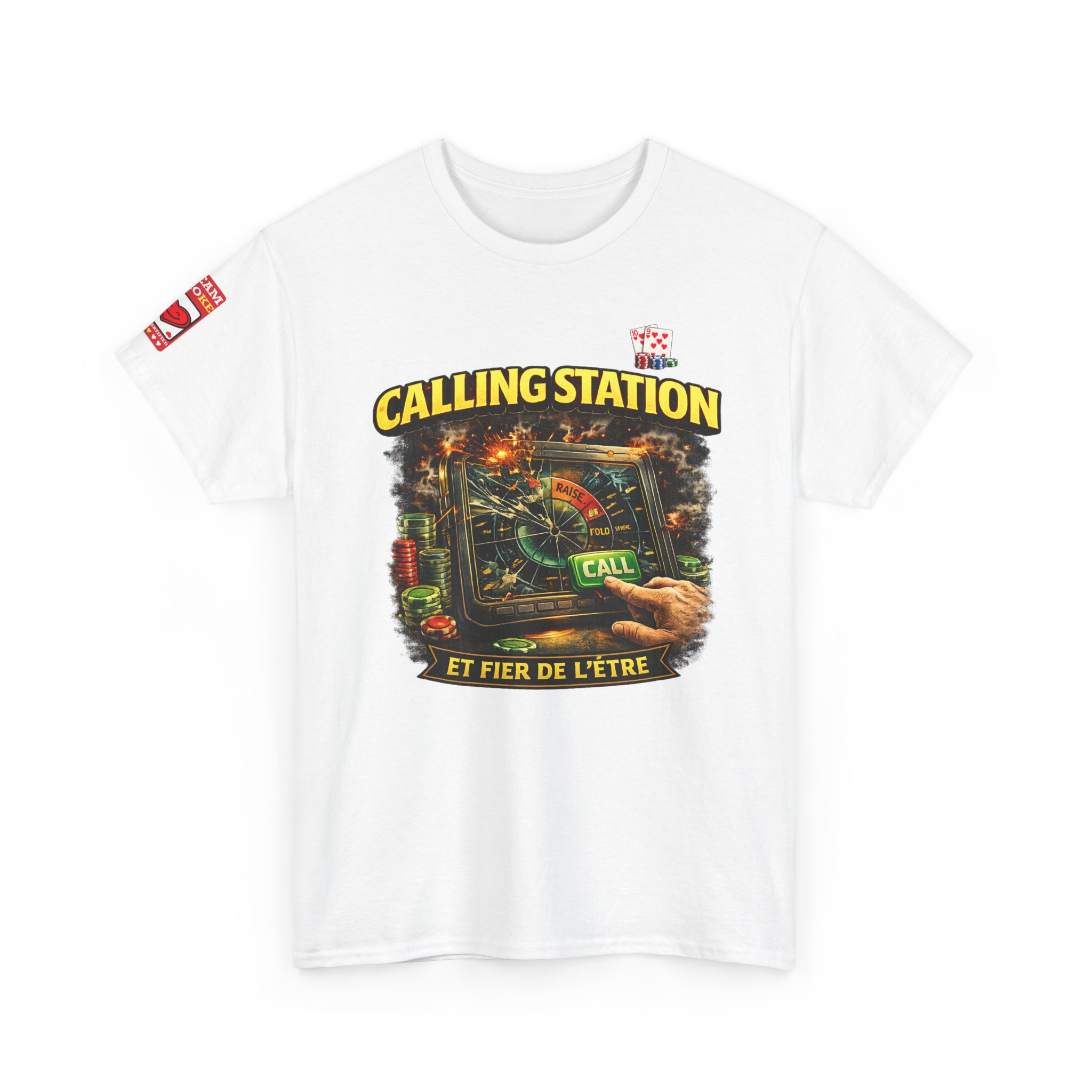 Calling Station Poker T-Shirt — Light Edition – Image 2