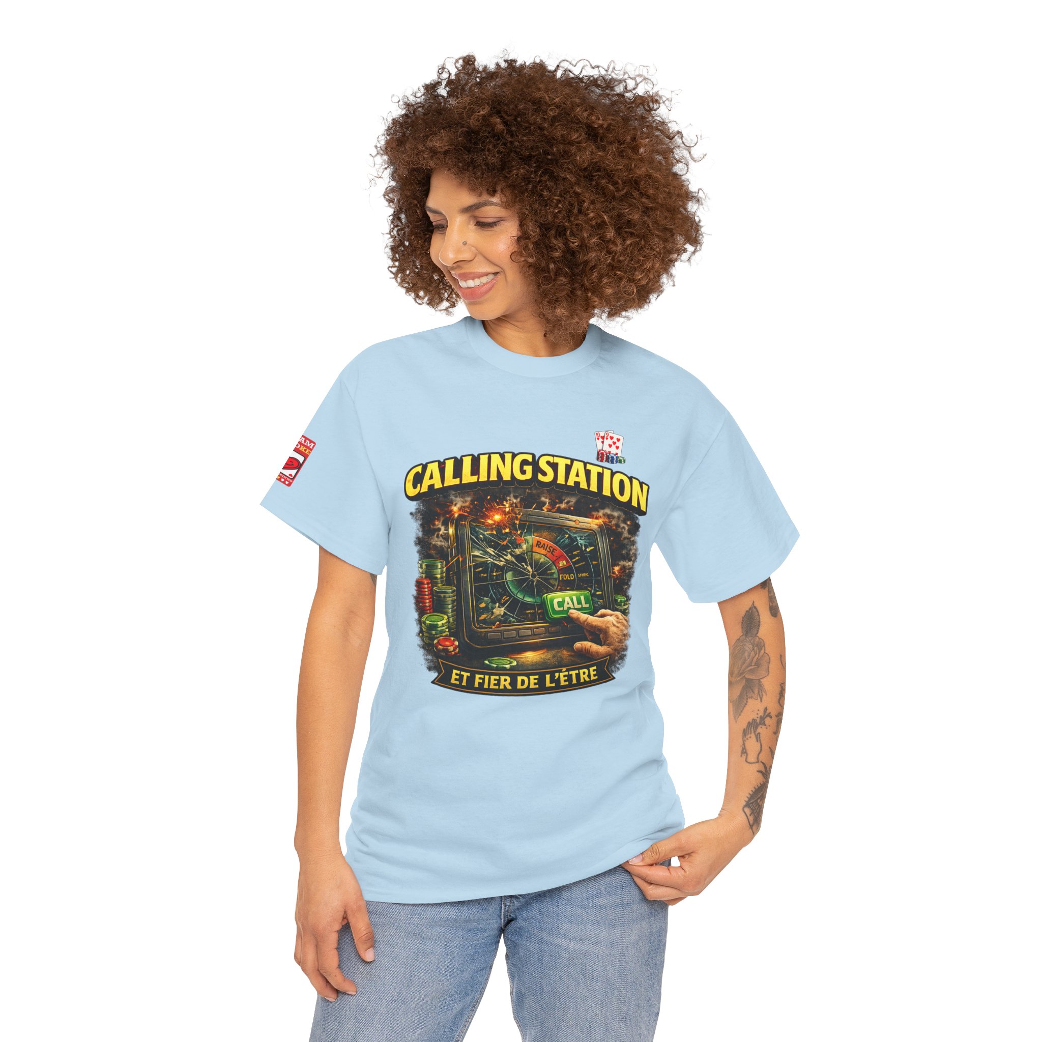 Calling Station Poker T-Shirt — Light Edition – Image 35