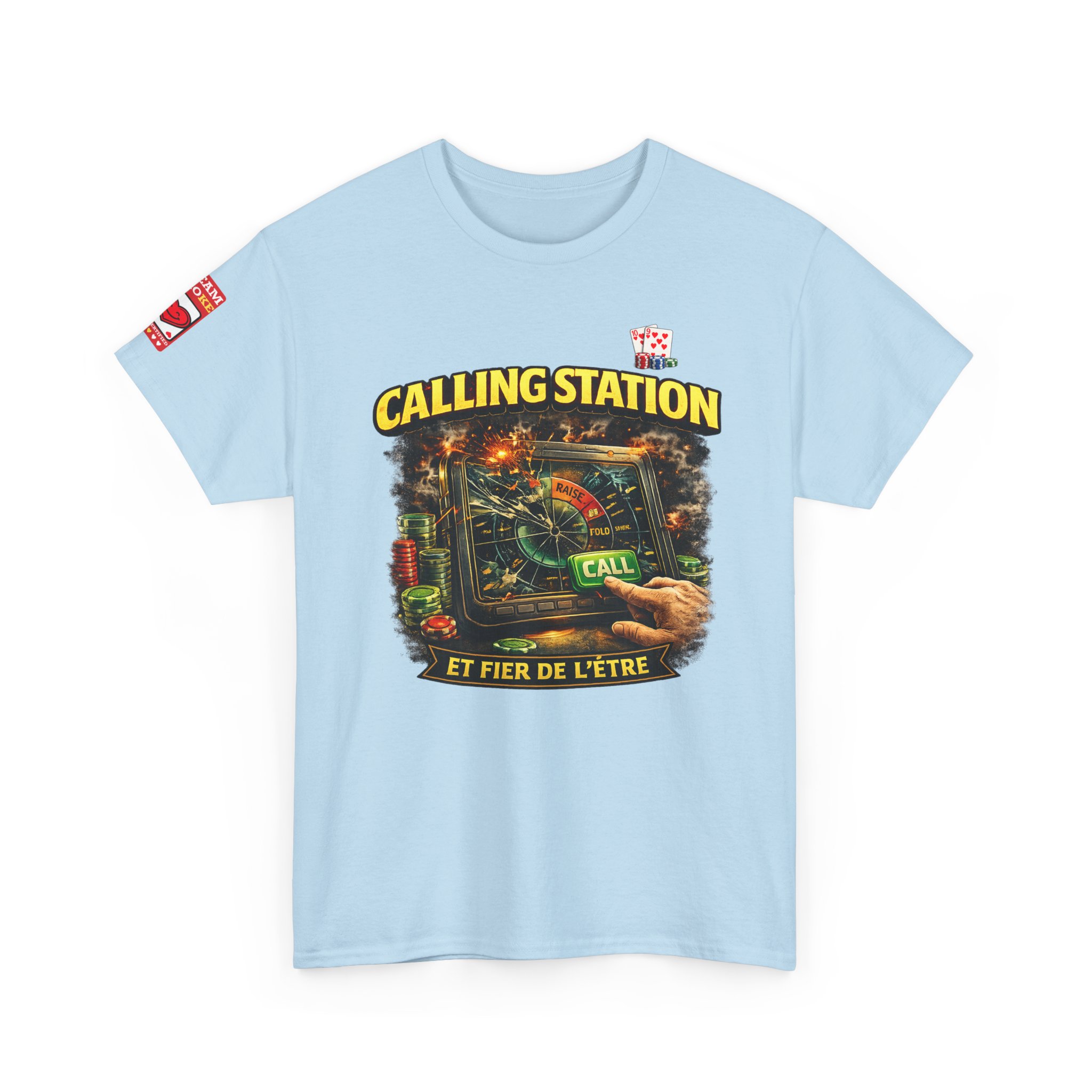 Calling Station Poker T-Shirt — Light Edition – Image 34