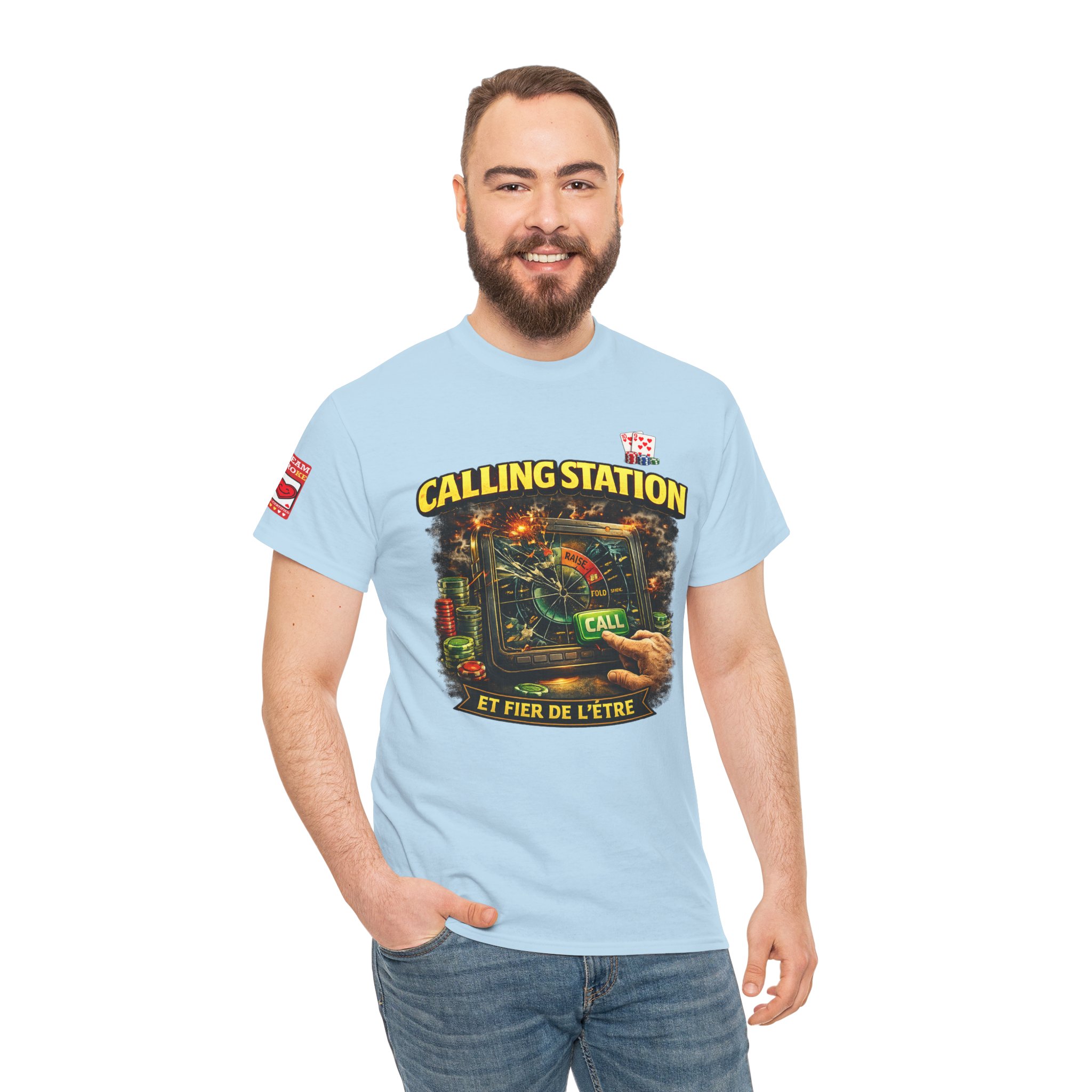 Calling Station Poker T-Shirt — Light Edition – Image 33