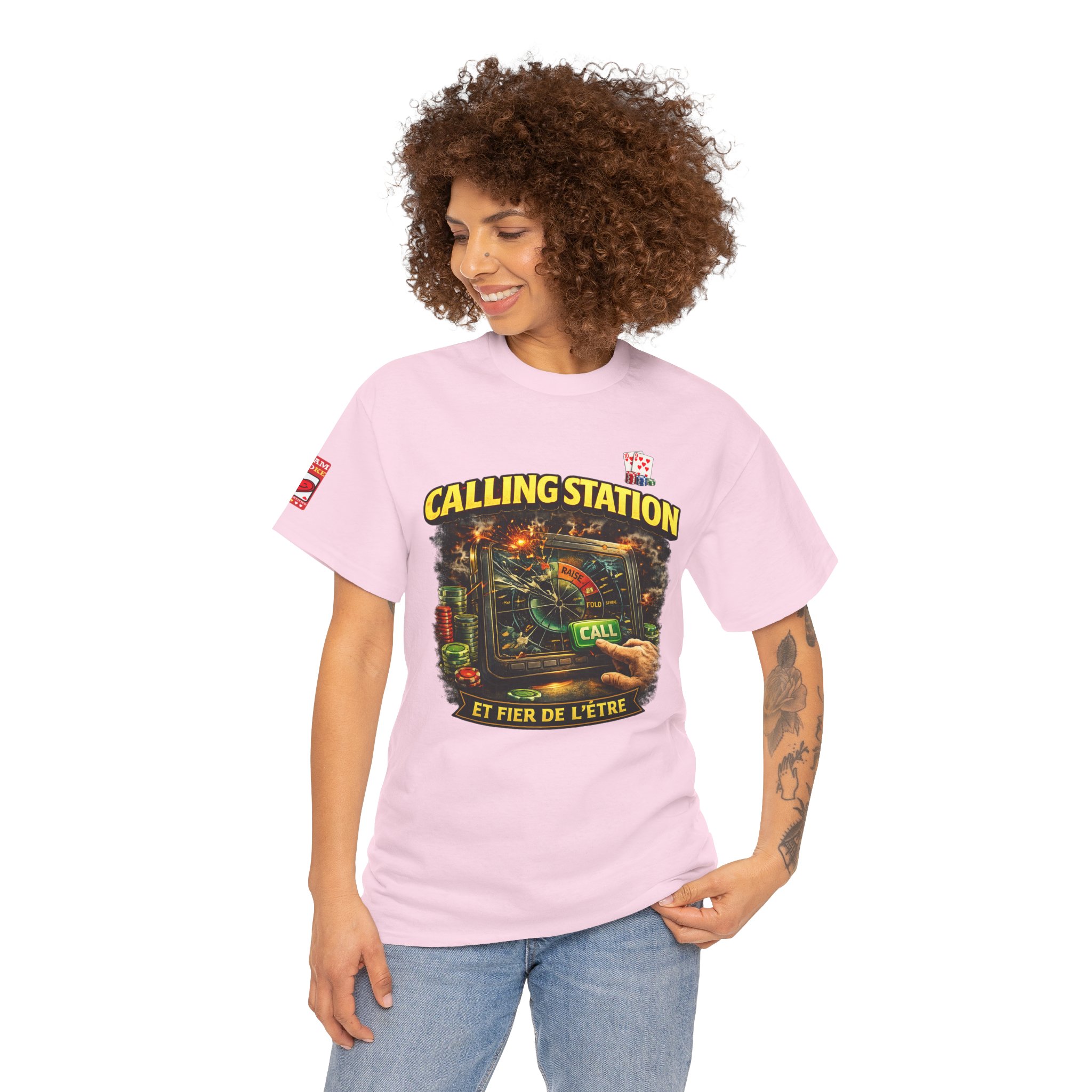 Calling Station Poker T-Shirt — Light Edition – Image 39