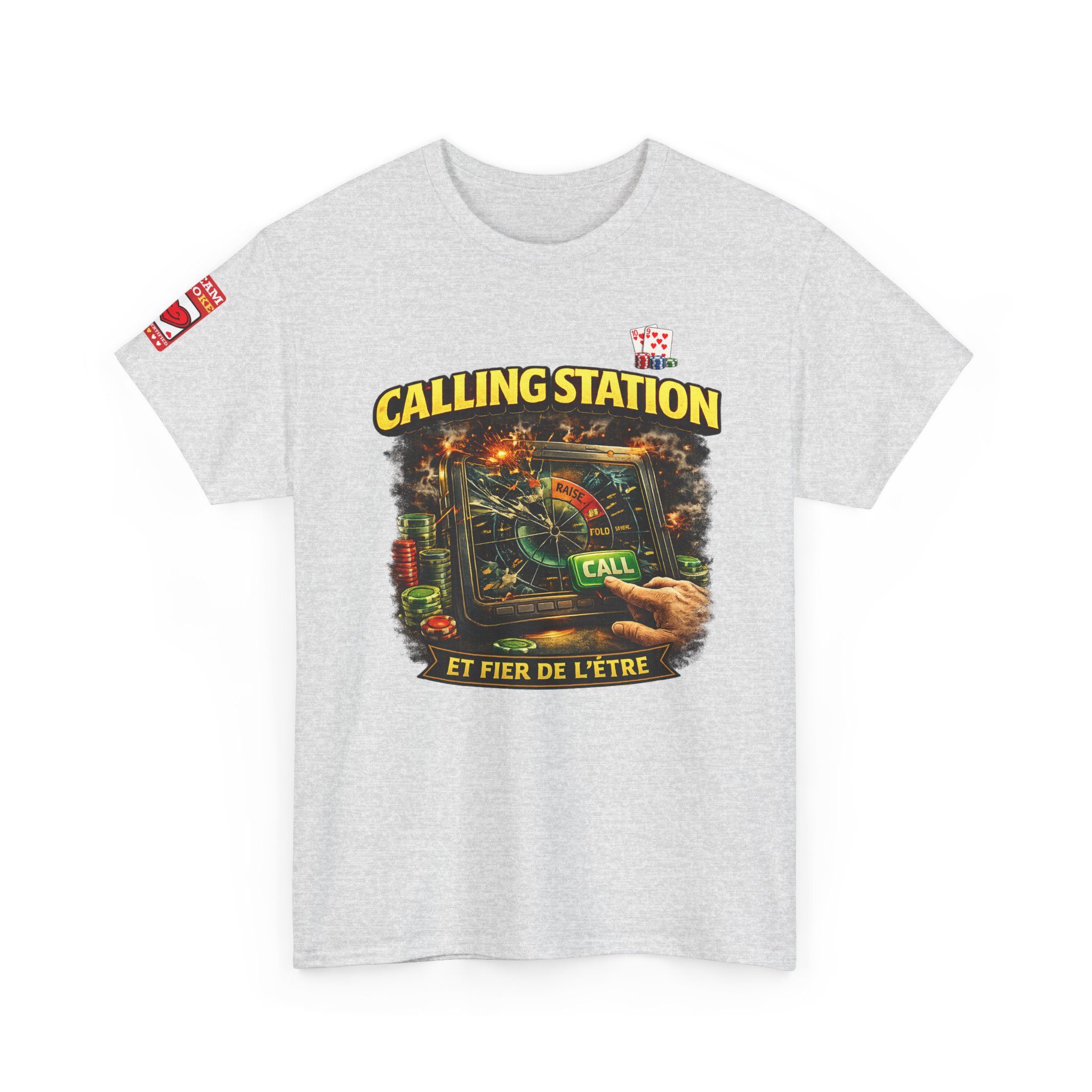 Calling Station Poker T-Shirt — Light Edition – Image 6