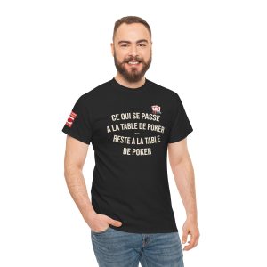 T‑Shirt "Ce qui se passe à la table de poker..."—Dark Edition