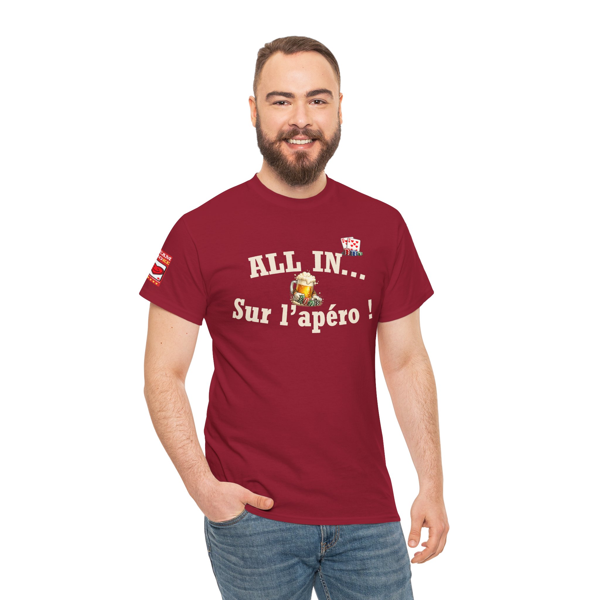 T-Shirt "All In... Sur l'apéro !" — Dark Edition – Image 5
