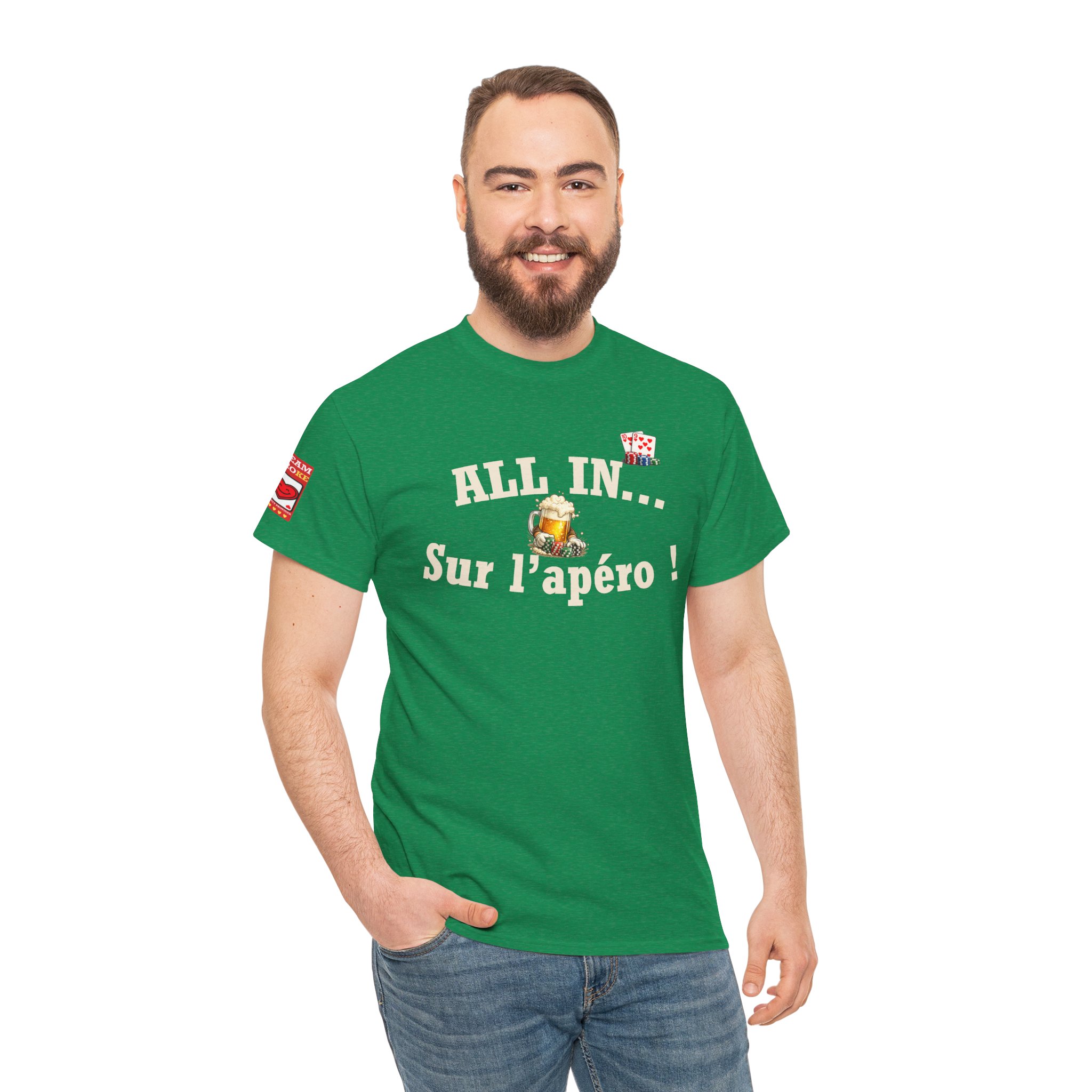 T-Shirt "All In... Sur l'apéro !" — Dark Edition – Image 3