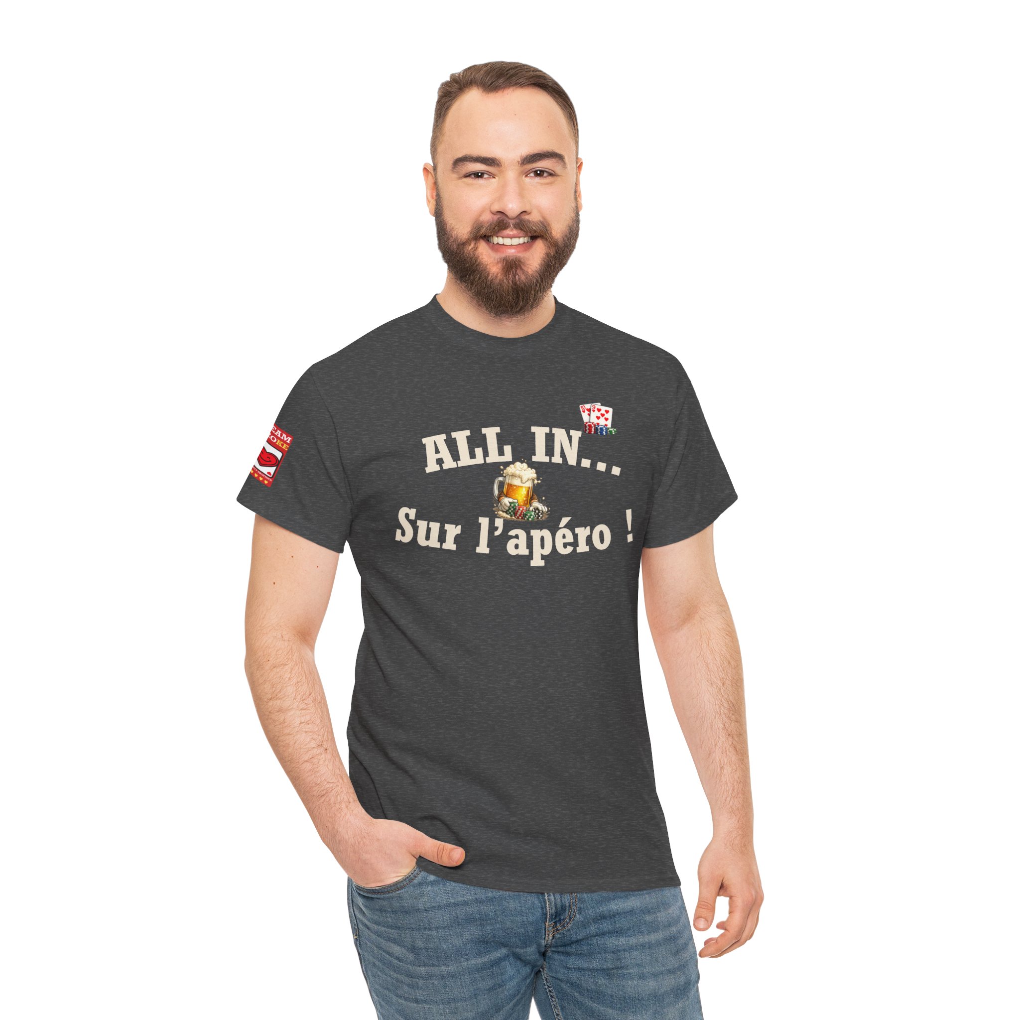 T-Shirt "All In... Sur l'apéro !" — Dark Edition – Image 9