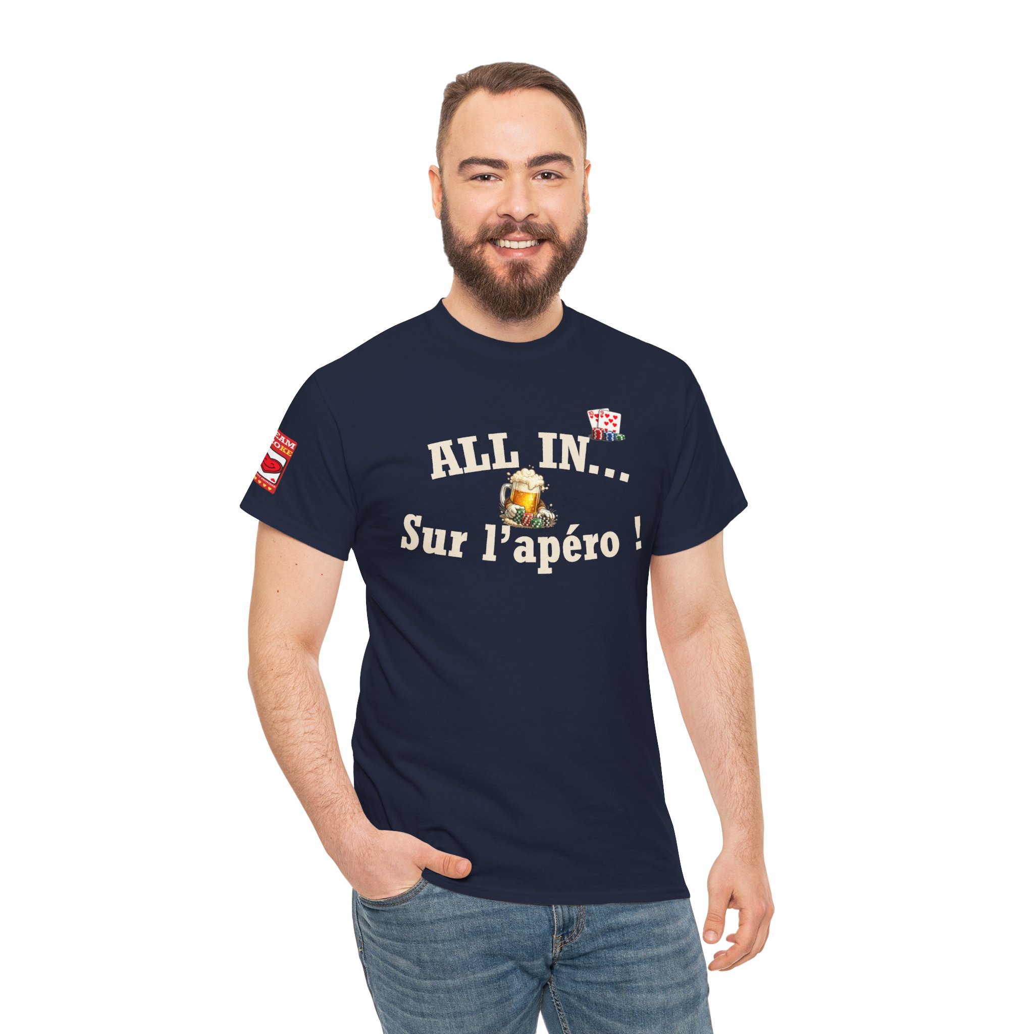 T-Shirt "All In... Sur l'apéro !" — Dark Edition – Image 15