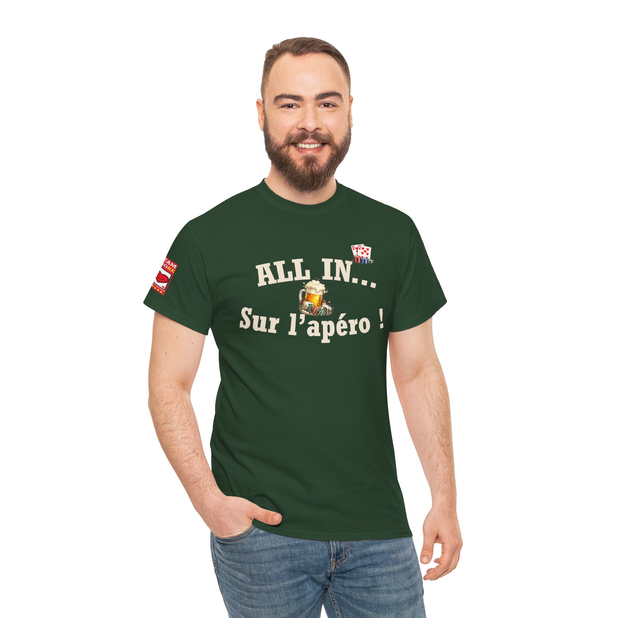 T-Shirt "All In... Sur l'apéro !" — Dark Edition – Image 7